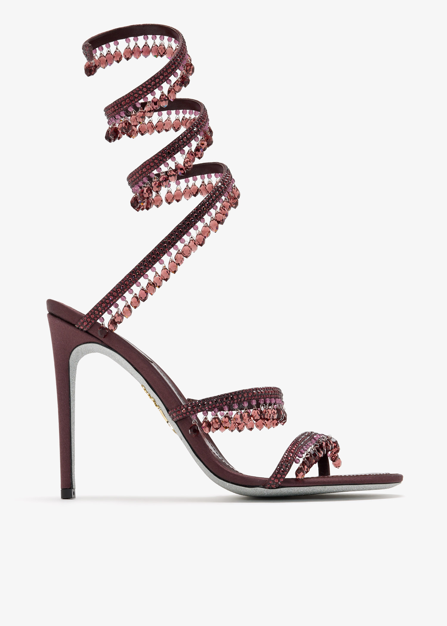 Chandelier crystal sandals, Burgundy
Chandelier crystal sandals, Burgundy