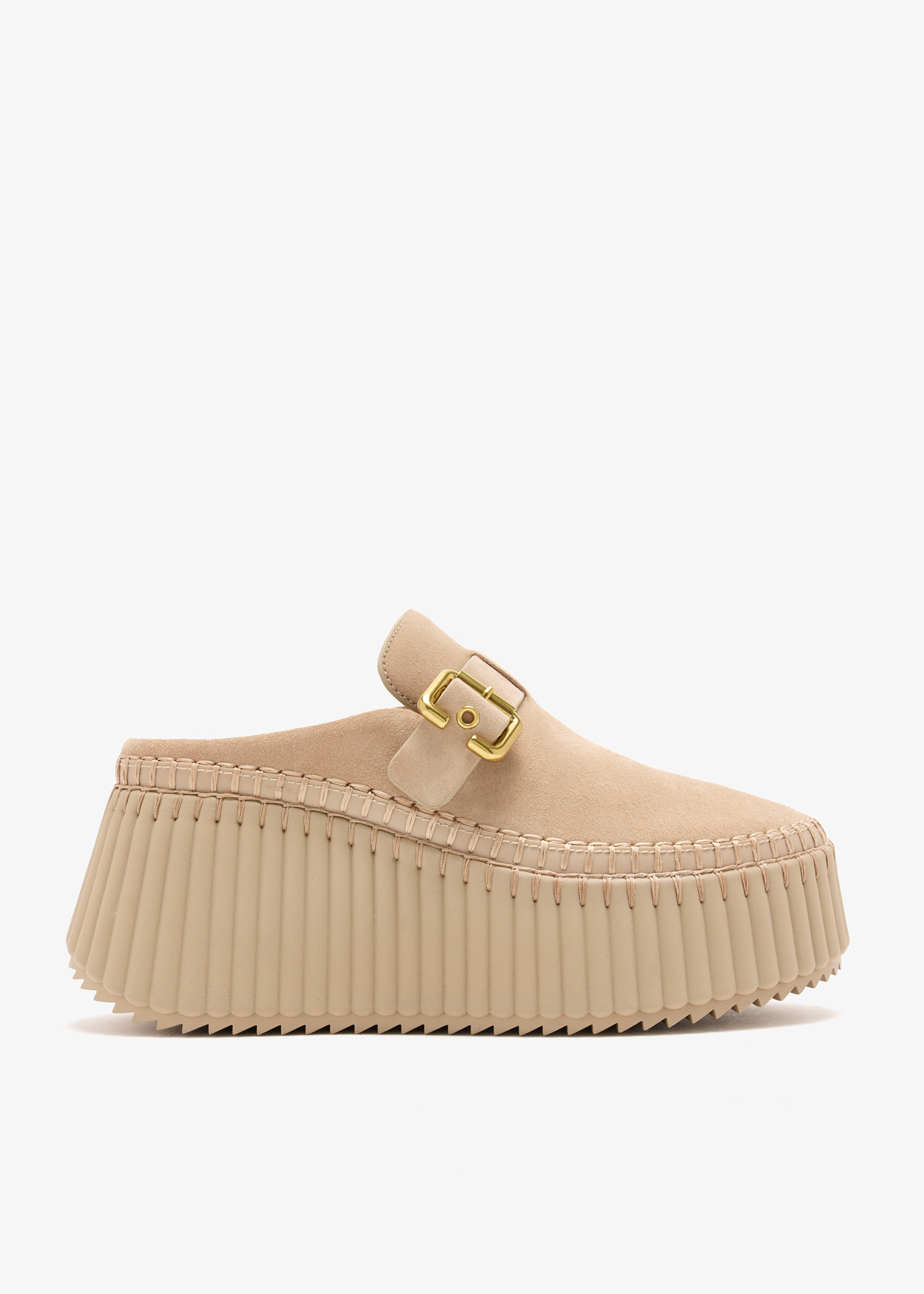 Nama wedge mules, Beige
Nama wedge mules, Beige