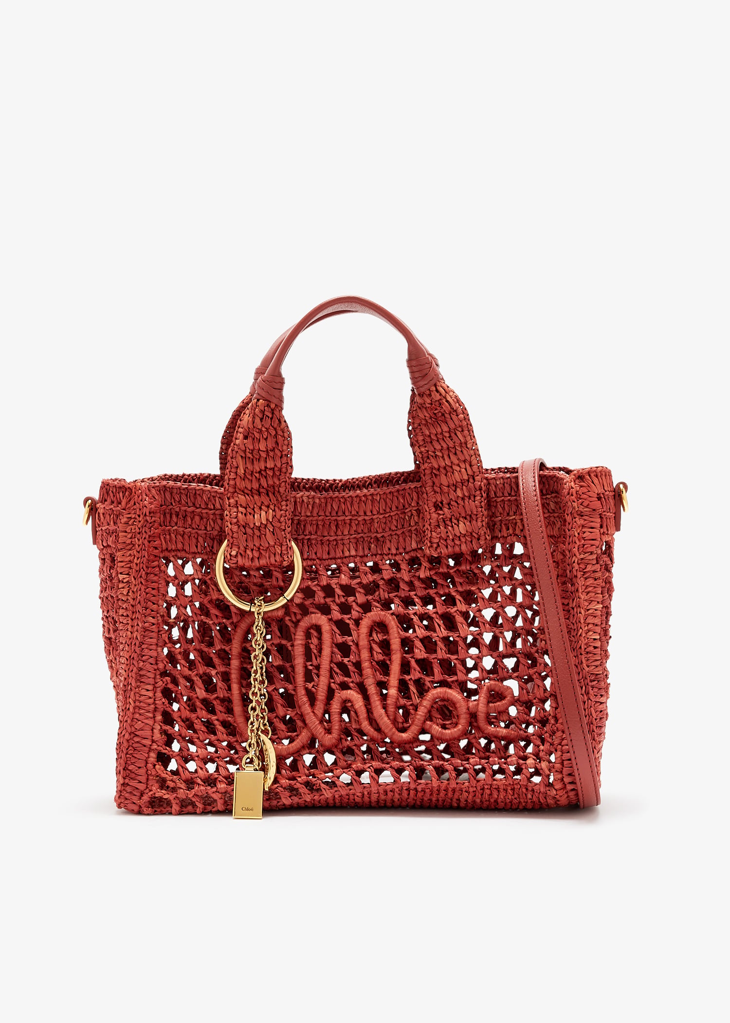 Small East-West tote bag, Red
Small East-West tote bag, Red