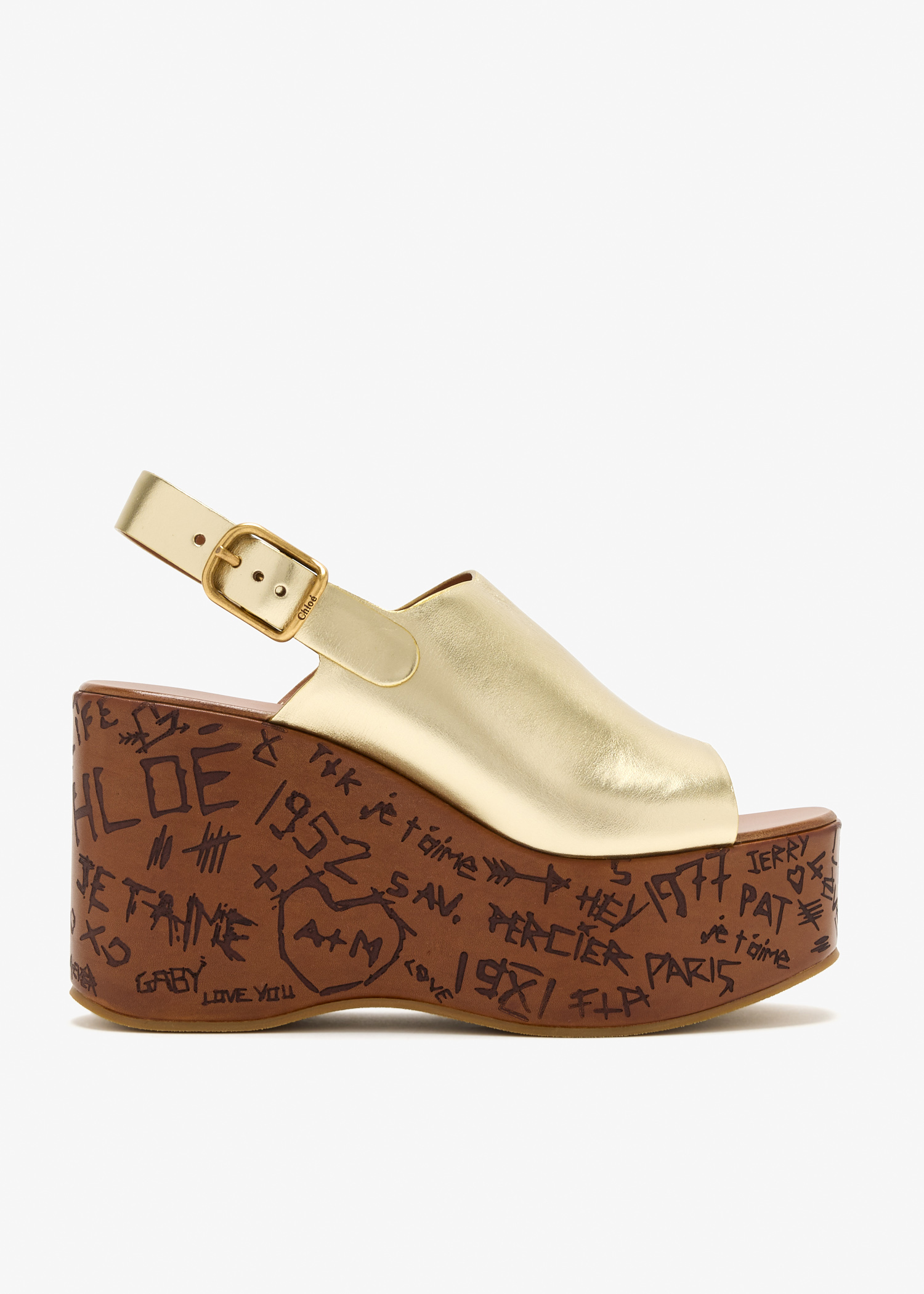 Maxime wedge sandals, Gold
Maxime wedge sandals, Gold