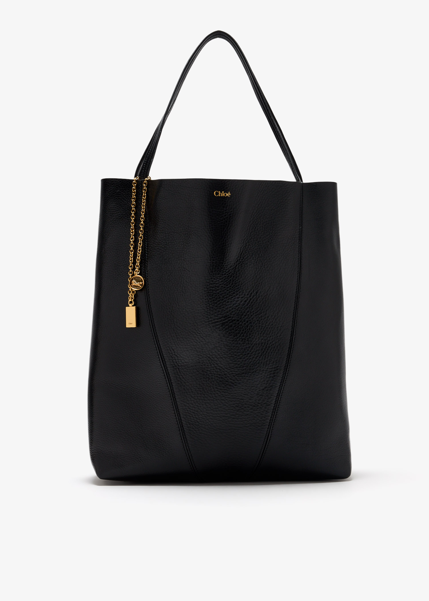 Large Chloé Spin tote bag, Black
Large Chloé Spin tote bag, Black