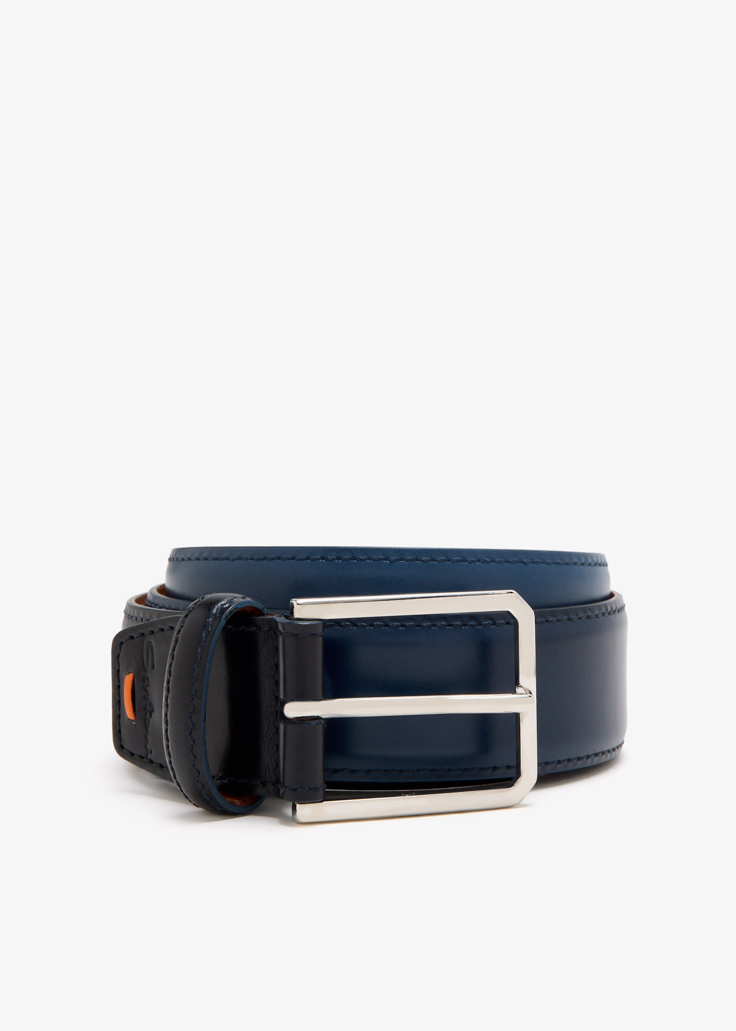 Leather belt, Navy
Leather belt, Navy