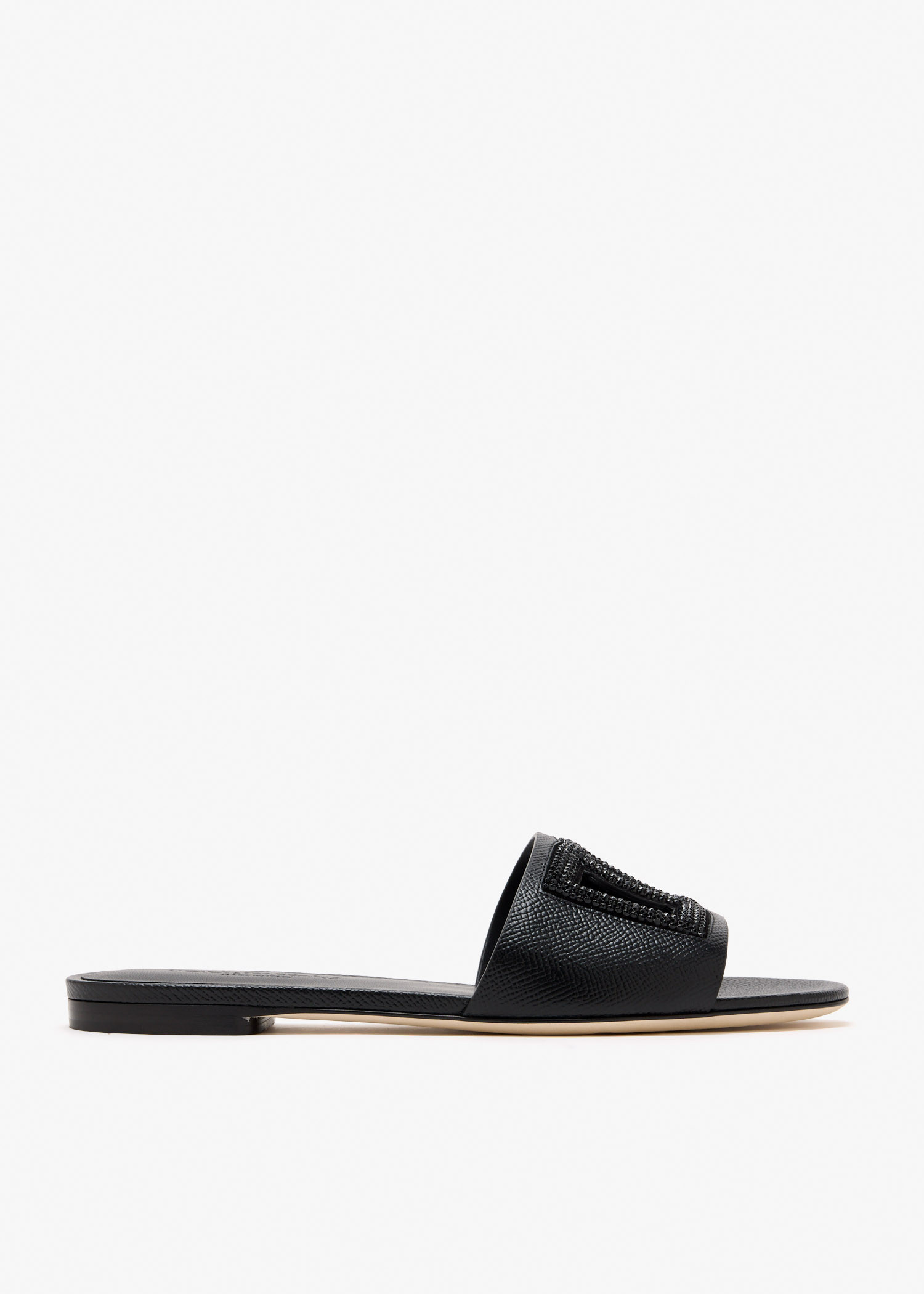 DG Embellished slide sandals, Black
DG Embellished slide sandals, Black