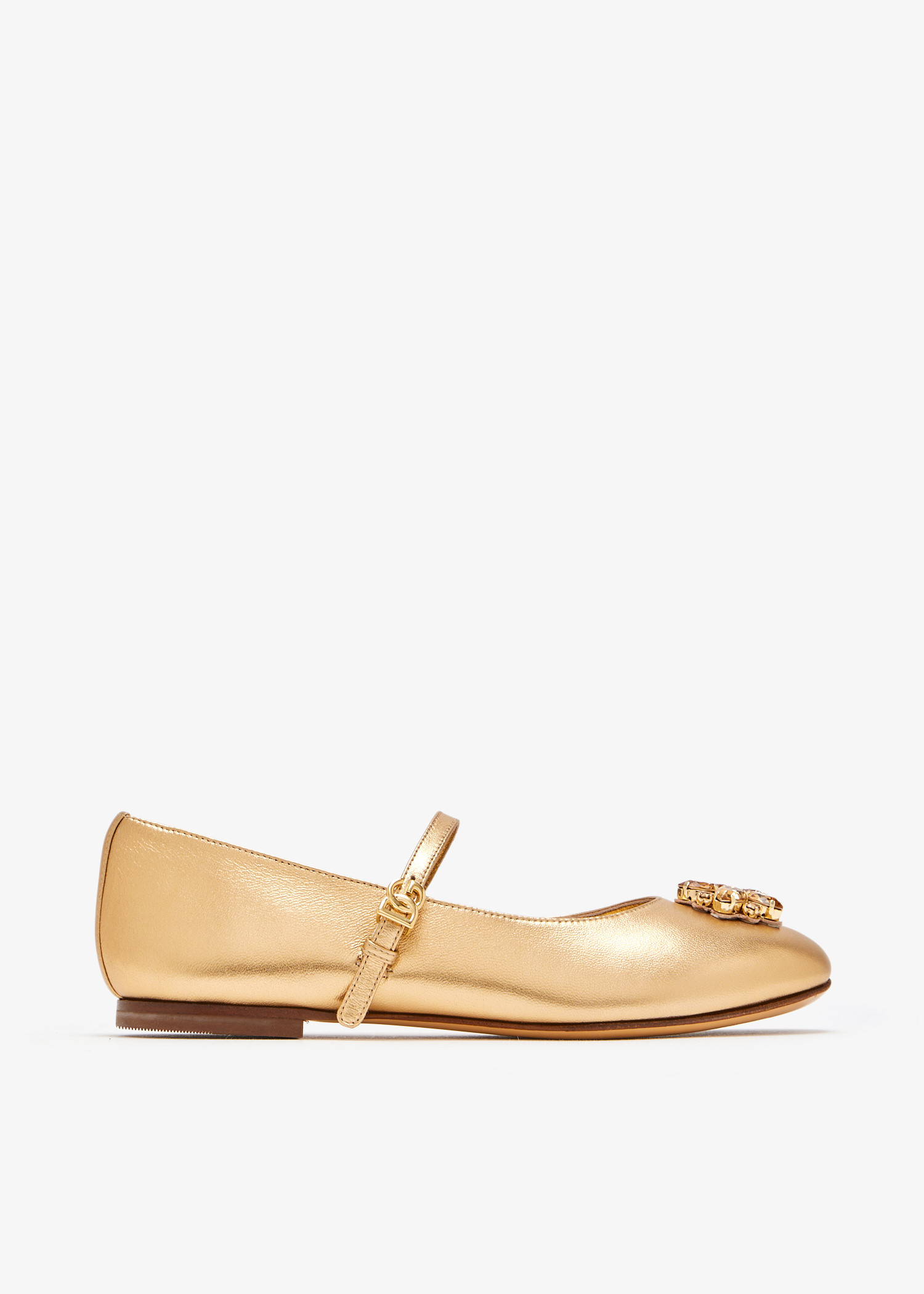 Crystal-embellished ballerinas, Gold
Crystal-embellished ballerinas, Gold
