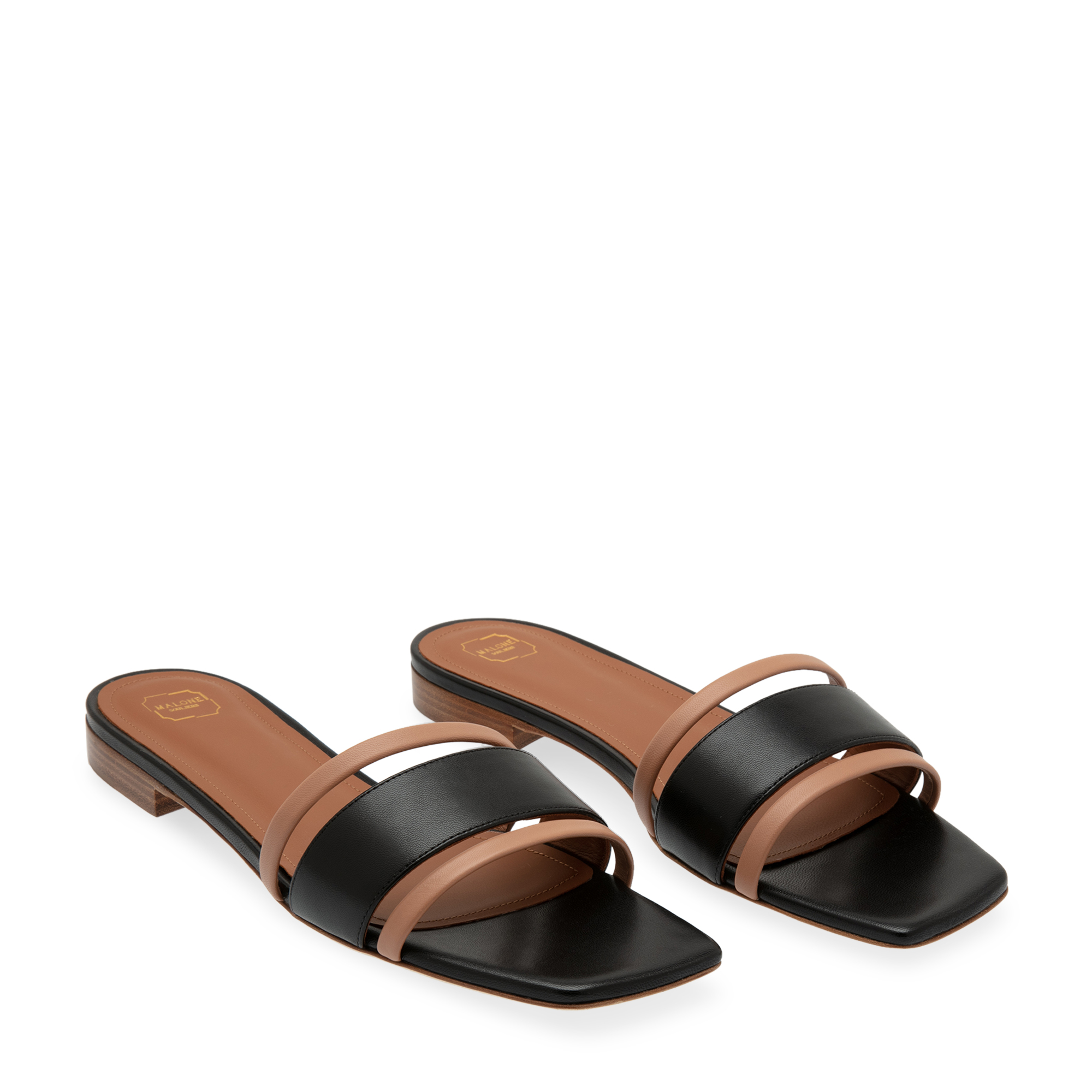 Demi flat sandals, Black