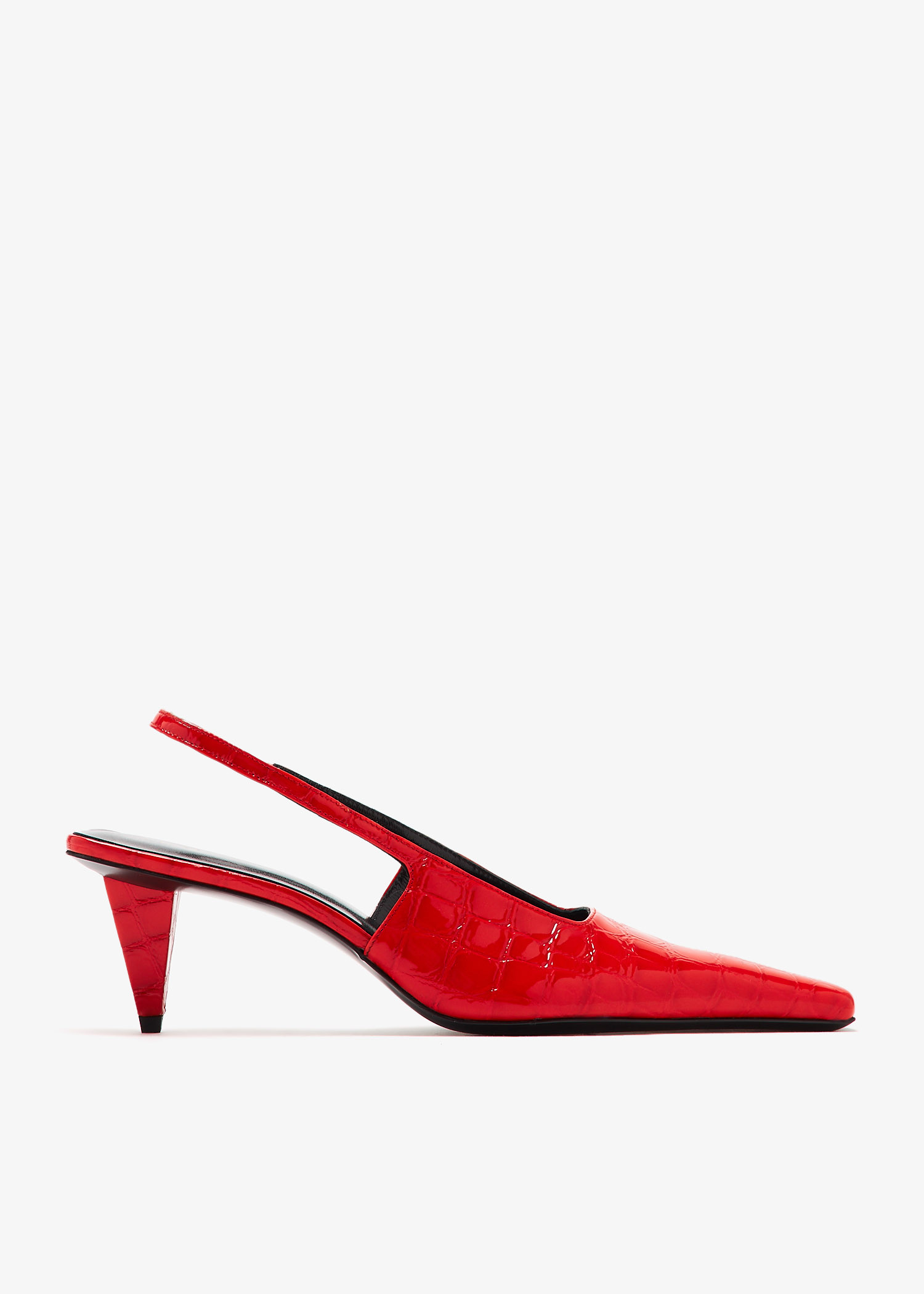Iris kitten slingback pumps, Red
Iris kitten slingback pumps, Red