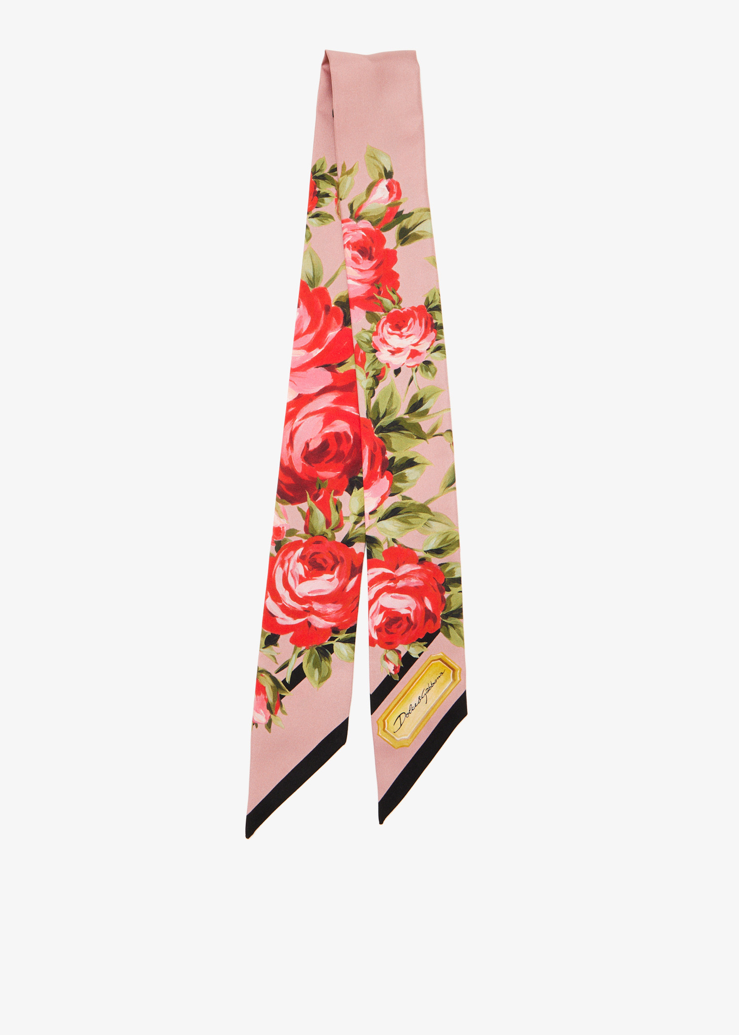 Rose bouquet-print silk twill bandeau, Printed
Rose bouquet-print silk twill bandeau, Printed
