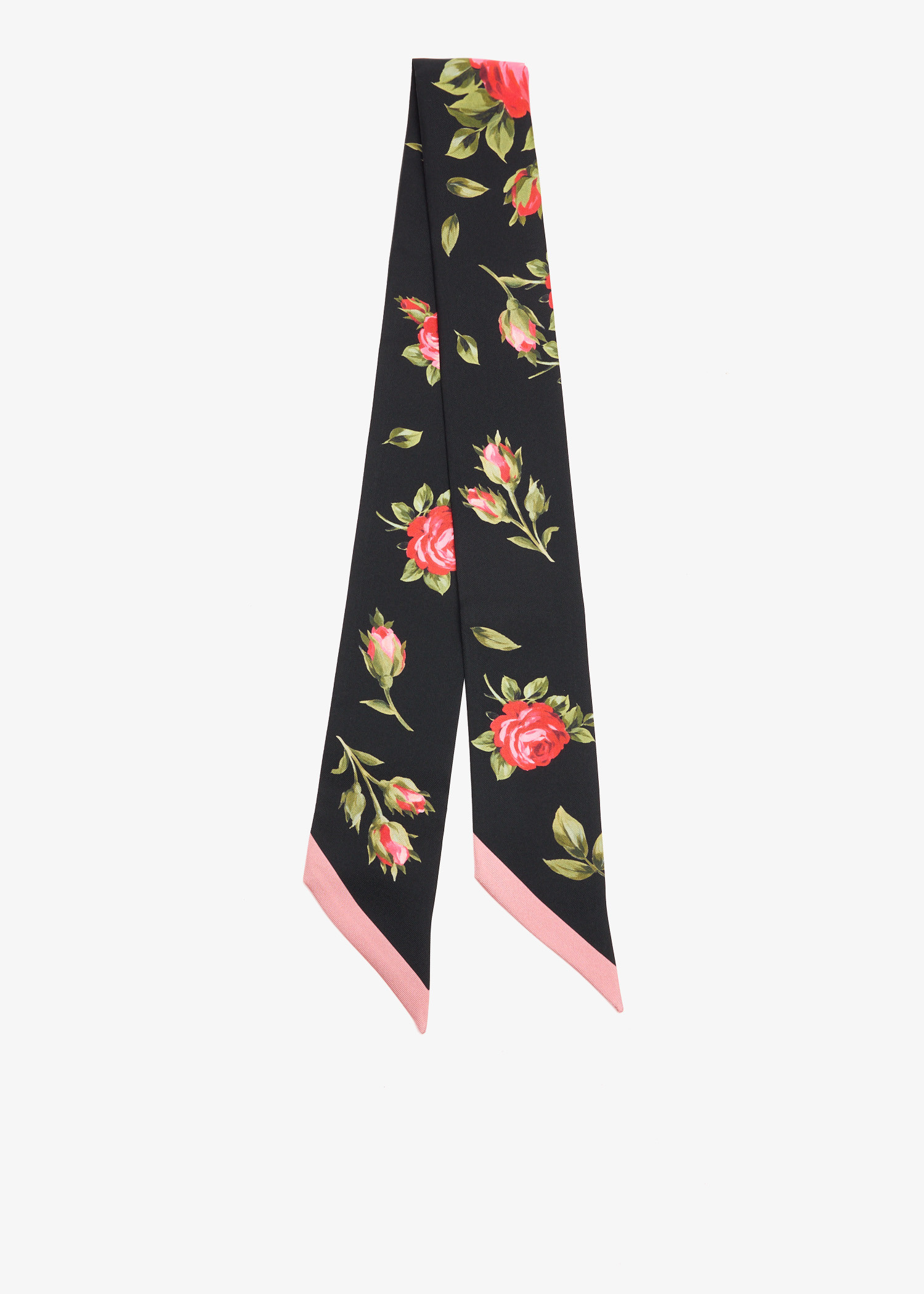 Rose bouquet-print silk twill bandeau, Printed
Rose bouquet-print silk twill bandeau, Printed