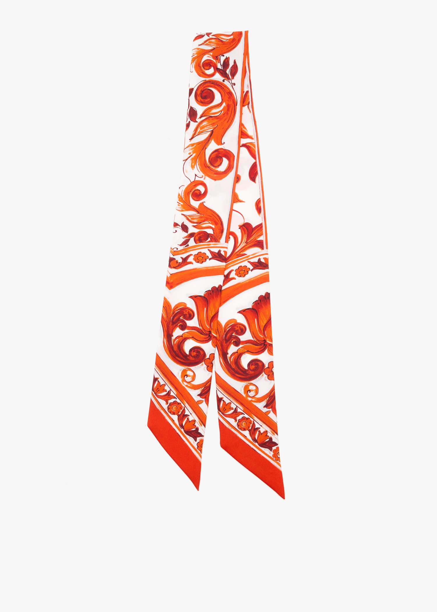 Majolica-print silk twill scarf, Printed
Majolica-print silk twill scarf, Printed
