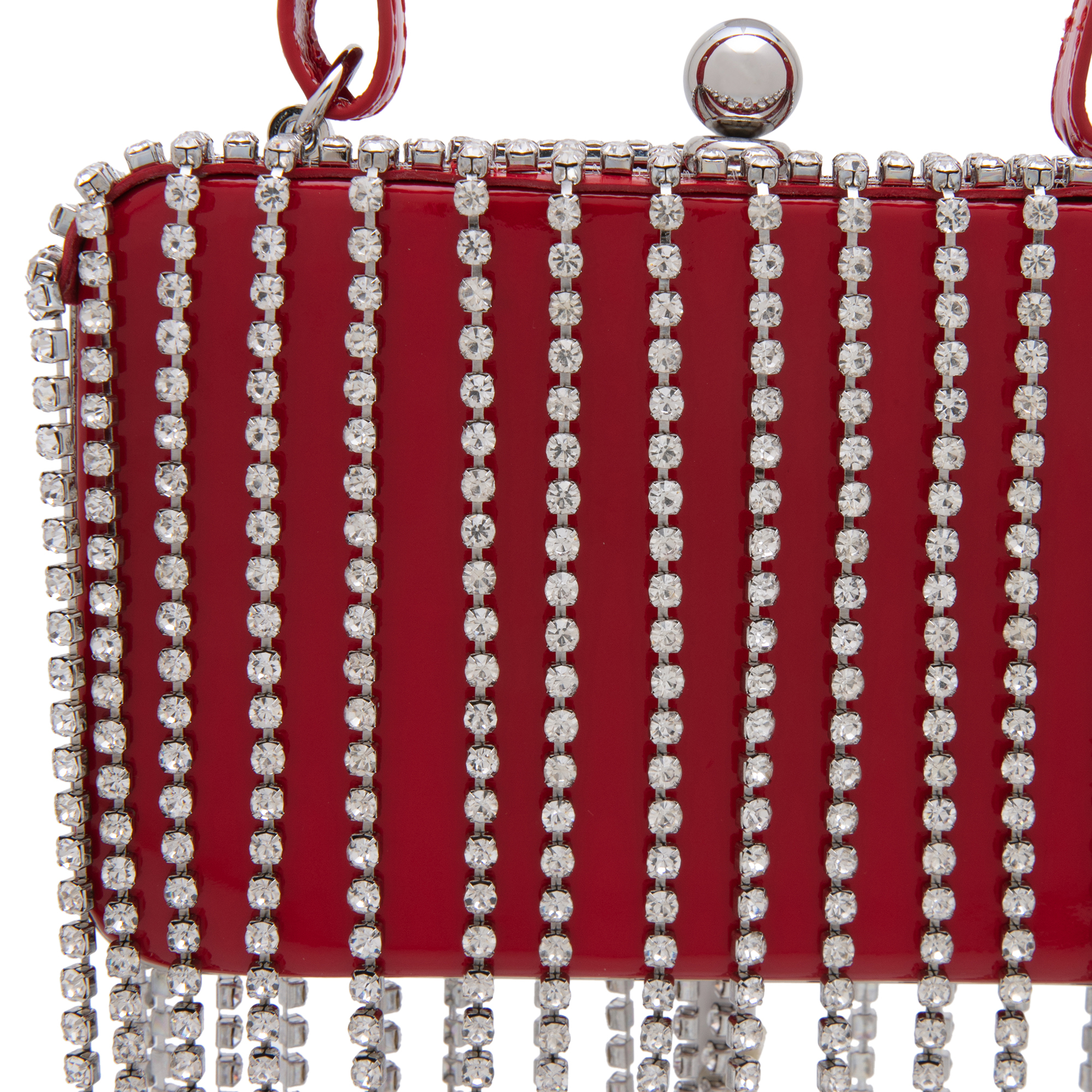 Patenet leather phone clutch, Red