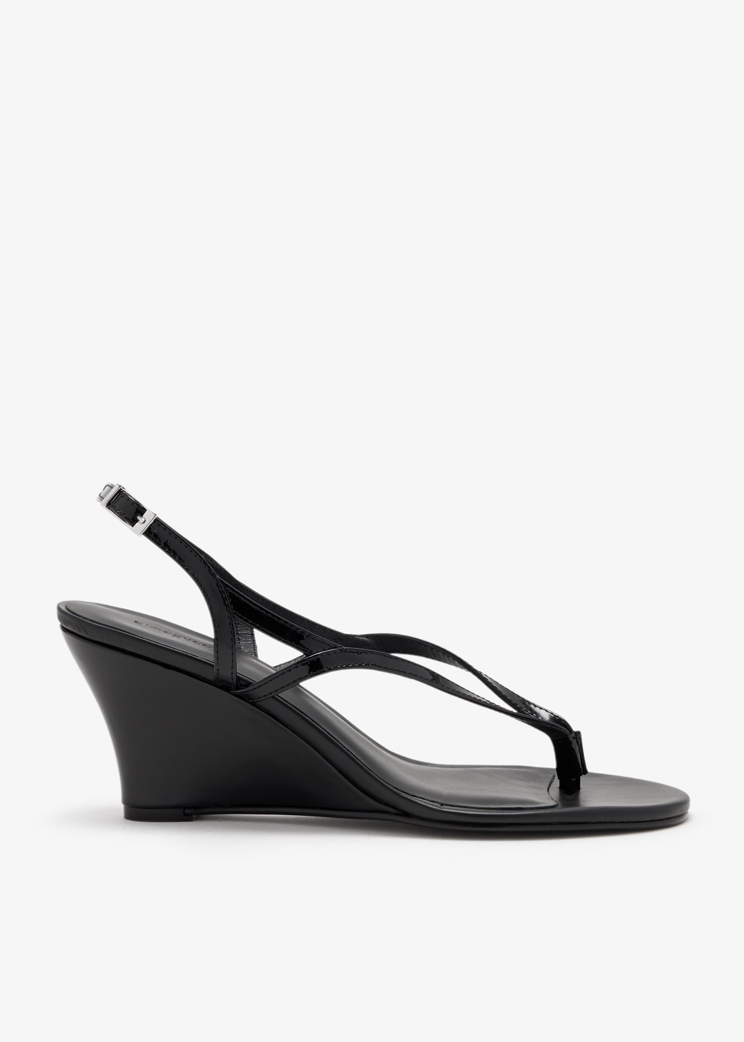 Leather wedge sandals, Black
Leather wedge sandals, Black