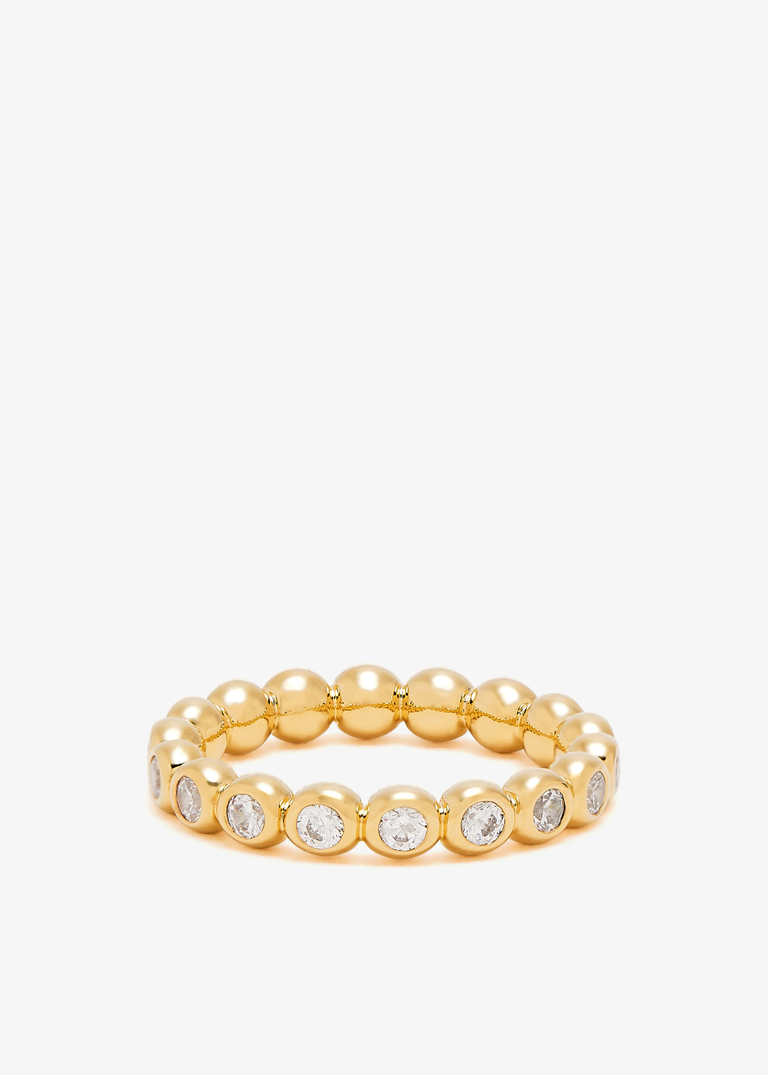Tennis eternity stacking ring, Gold
Tennis eternity stacking ring, Gold