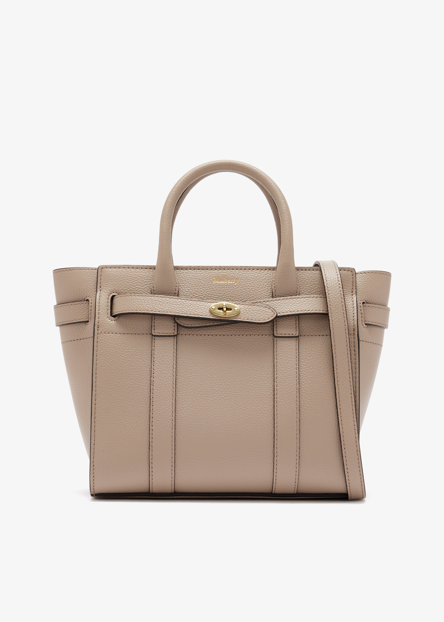 Mini Bayswater top handle bag, Taupe
Mini Bayswater top handle bag, Taupe