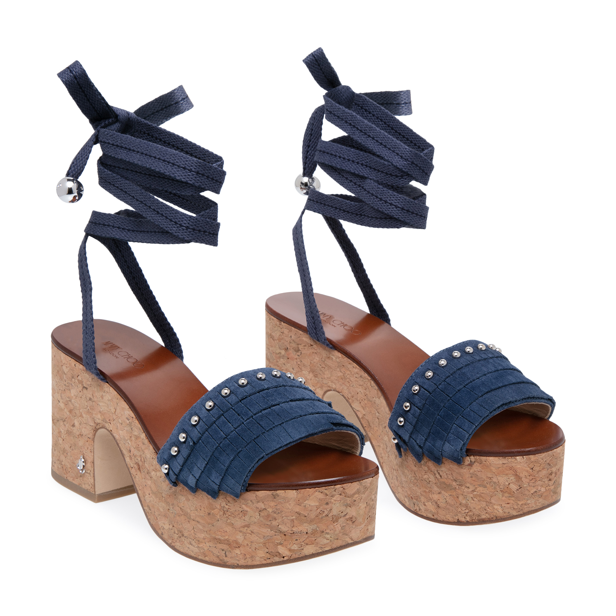 Athi platform sandals, Blue