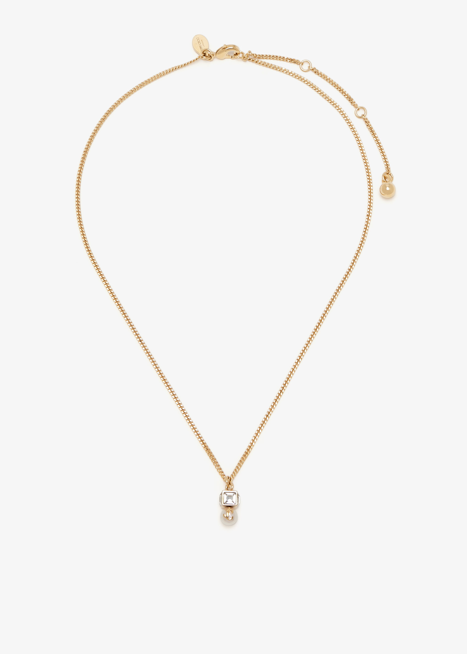 JC Pearl cube pendant necklace, Gold
JC Pearl cube pendant necklace, Gold