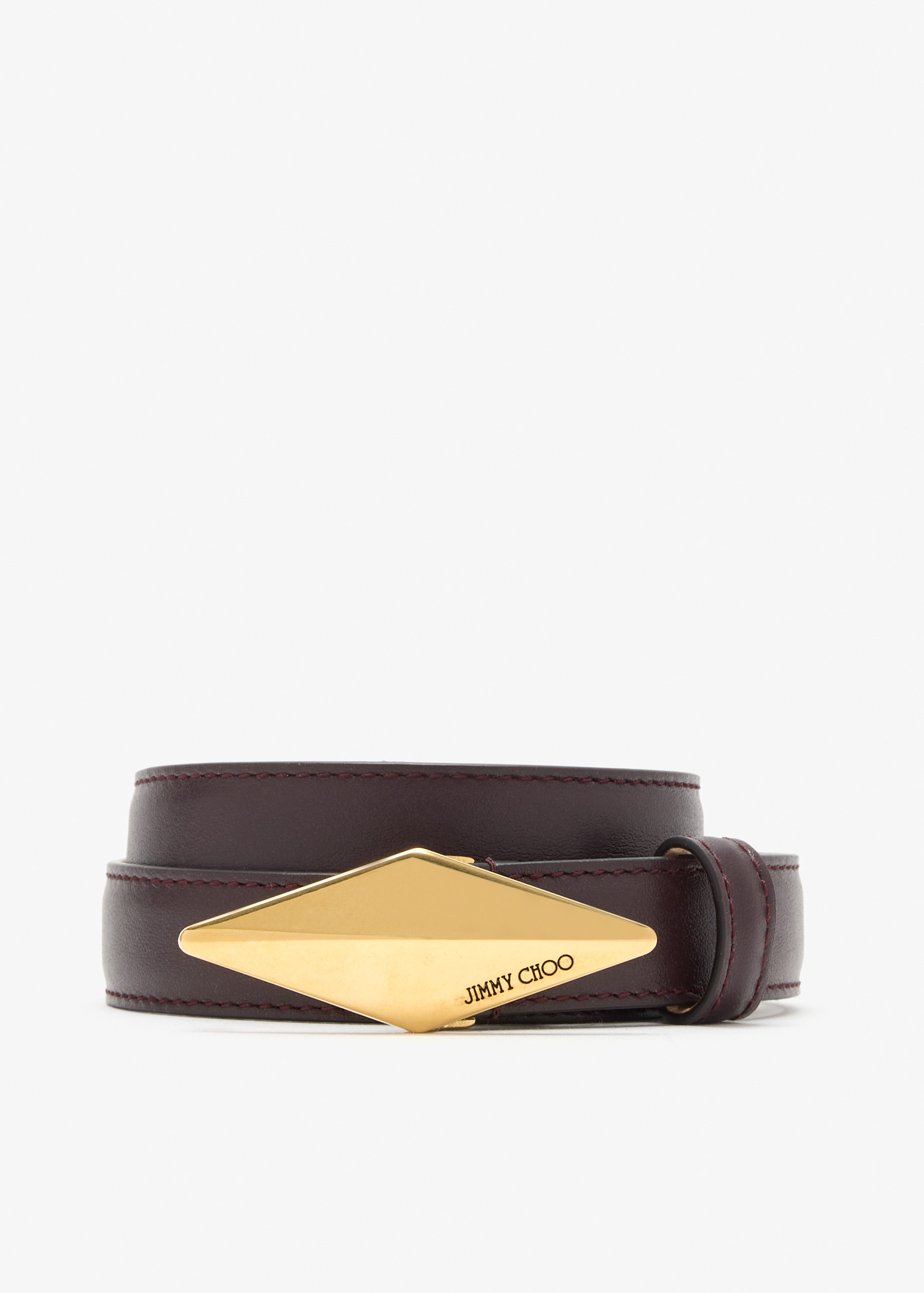 Diamond clasp belt, Burgundy
Diamond clasp belt, Burgundy