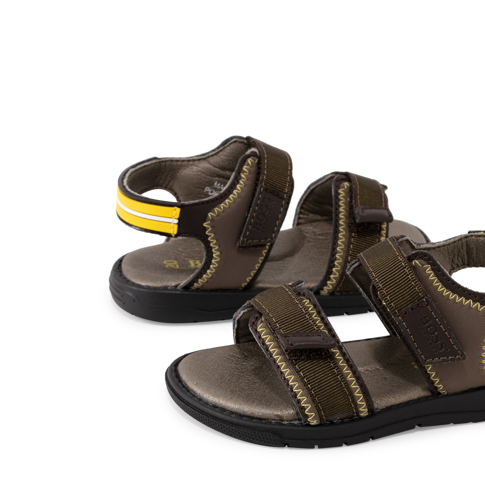 Velcro sandals, Brown
