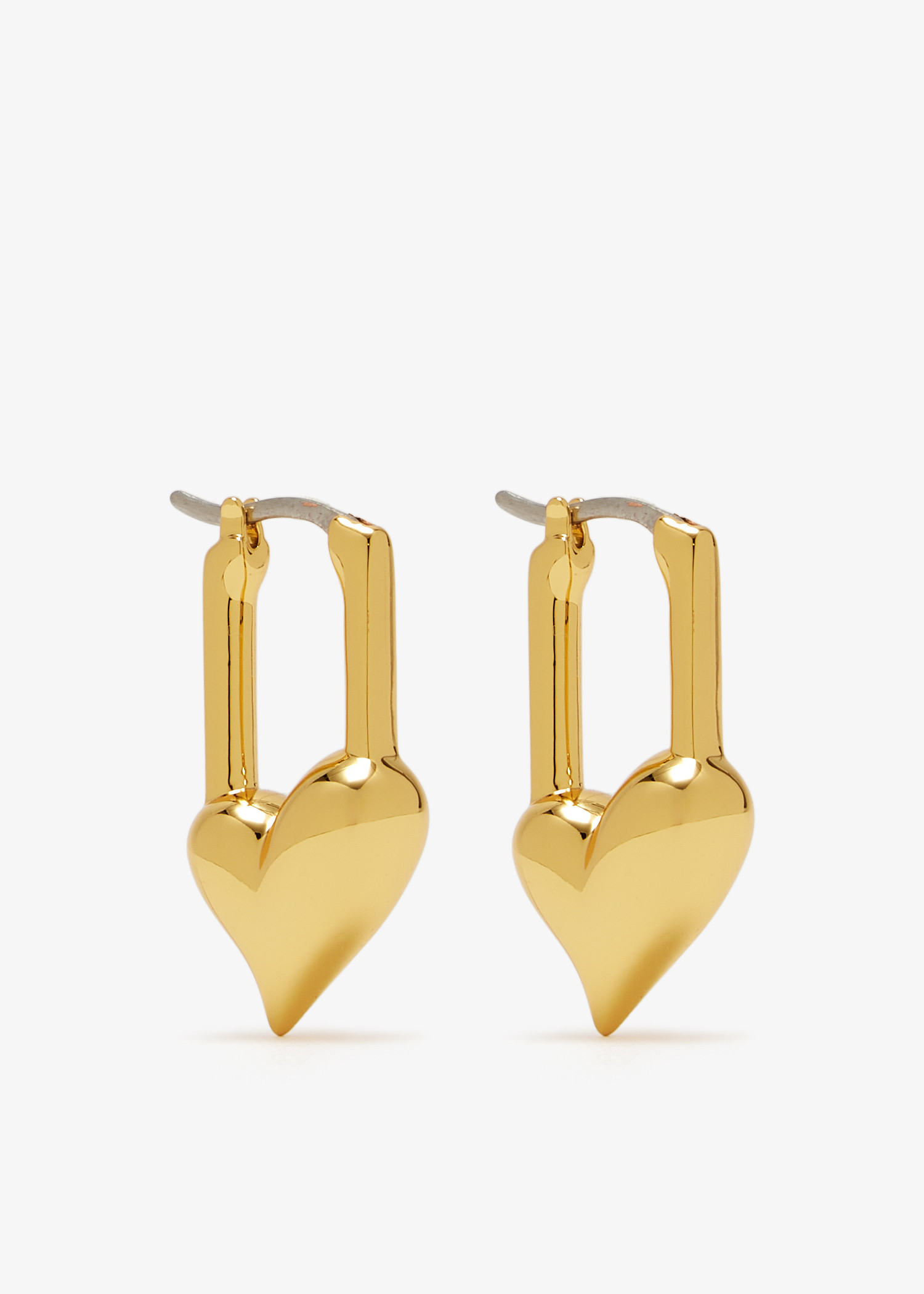 Padlock Heart huggie earrings, Gold
Padlock Heart huggie earrings, Gold