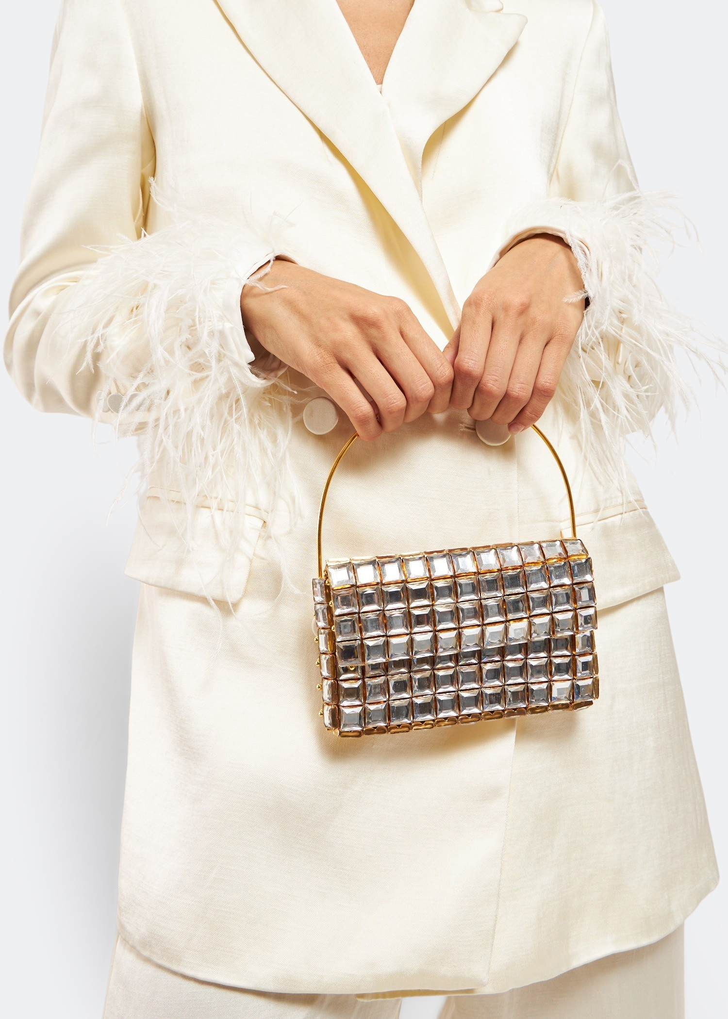 La Pirouette handbag, Silver