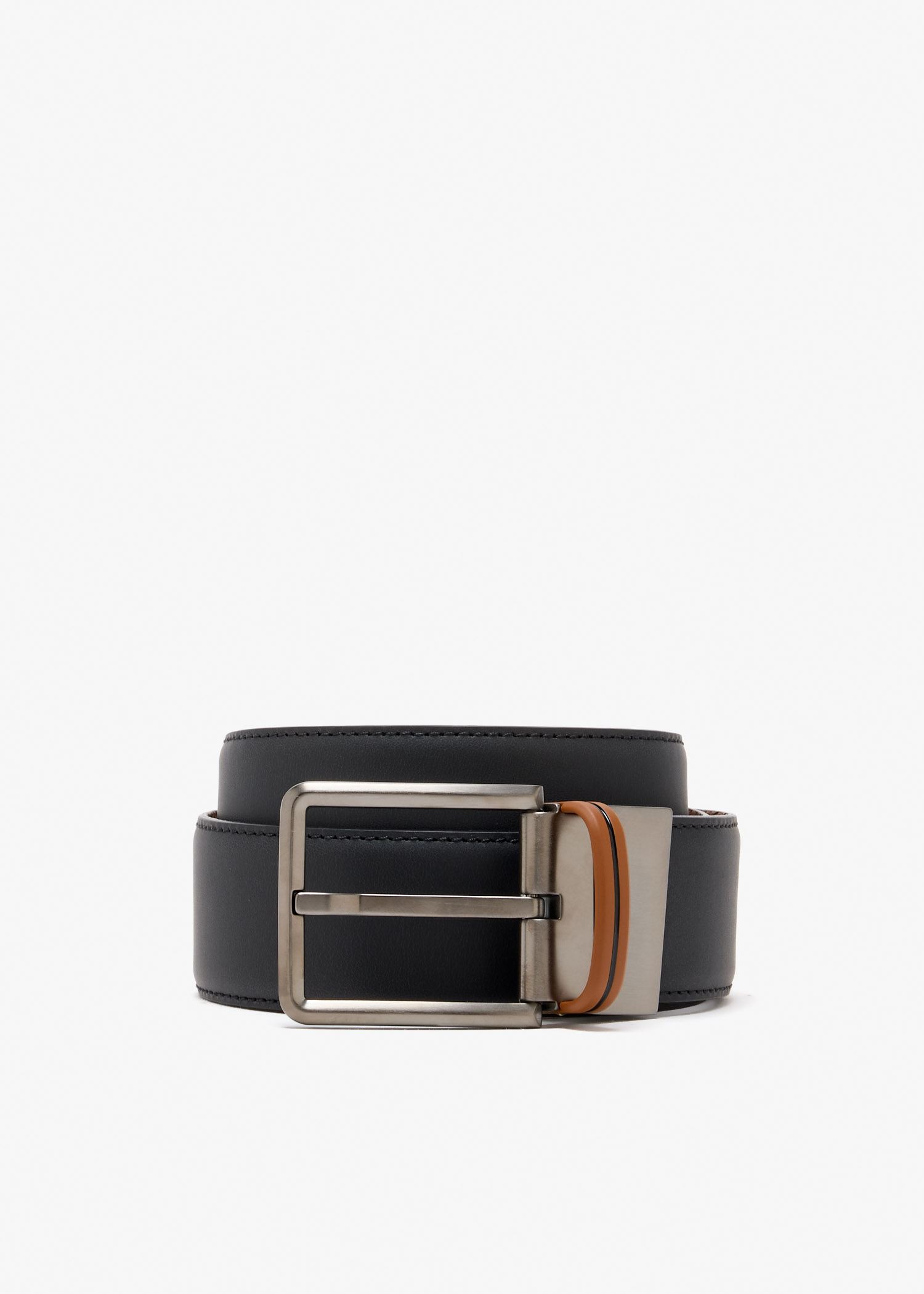 Reversible leather belt, Black
Reversible leather belt, Black