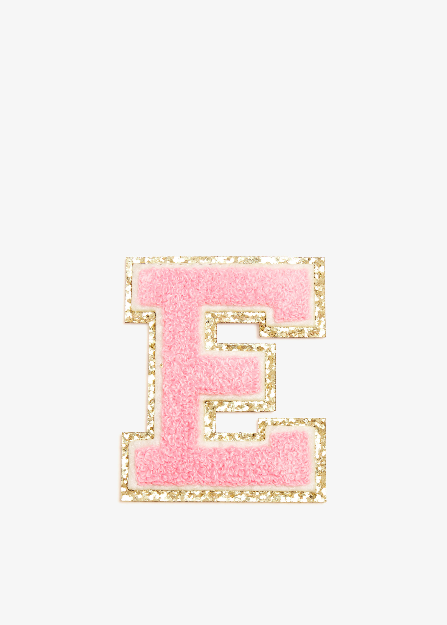 3" Chenille Sparkle Letter 'E' patch, Pink
3" Chenille Sparkle Letter 'E' patch, Pink