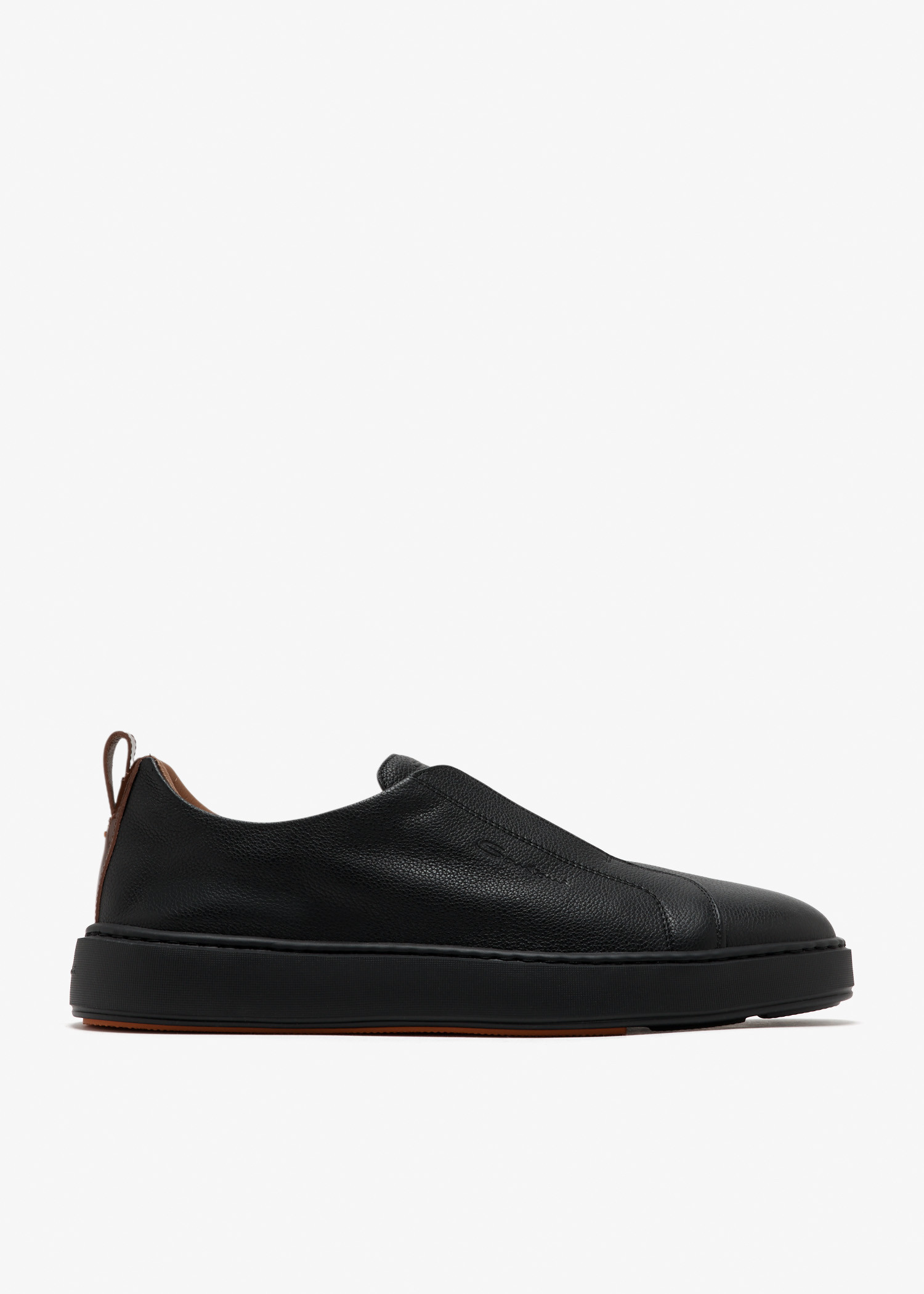Leather slip-on sneakers, Black
Leather slip-on sneakers, Black