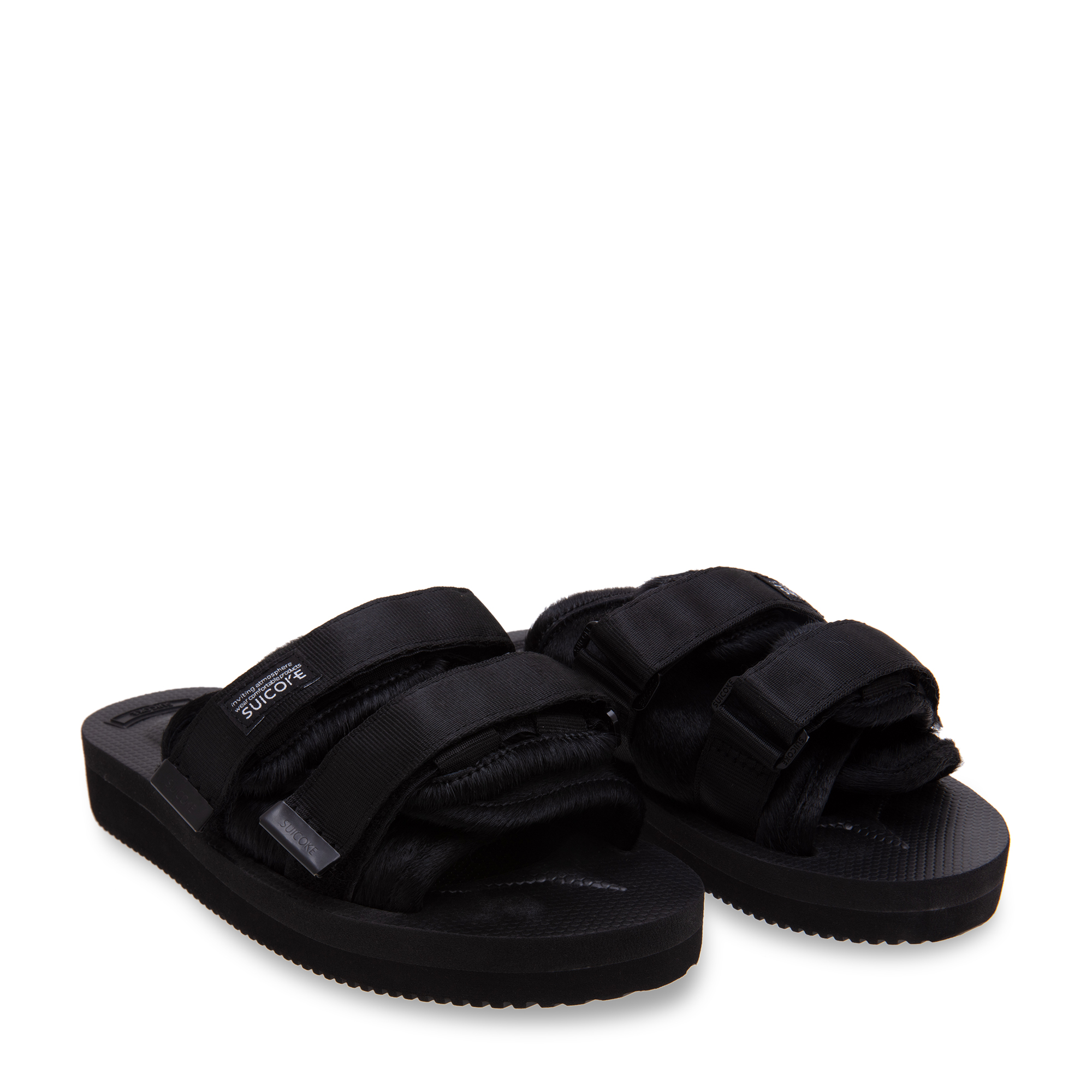 Moto sandals, Black