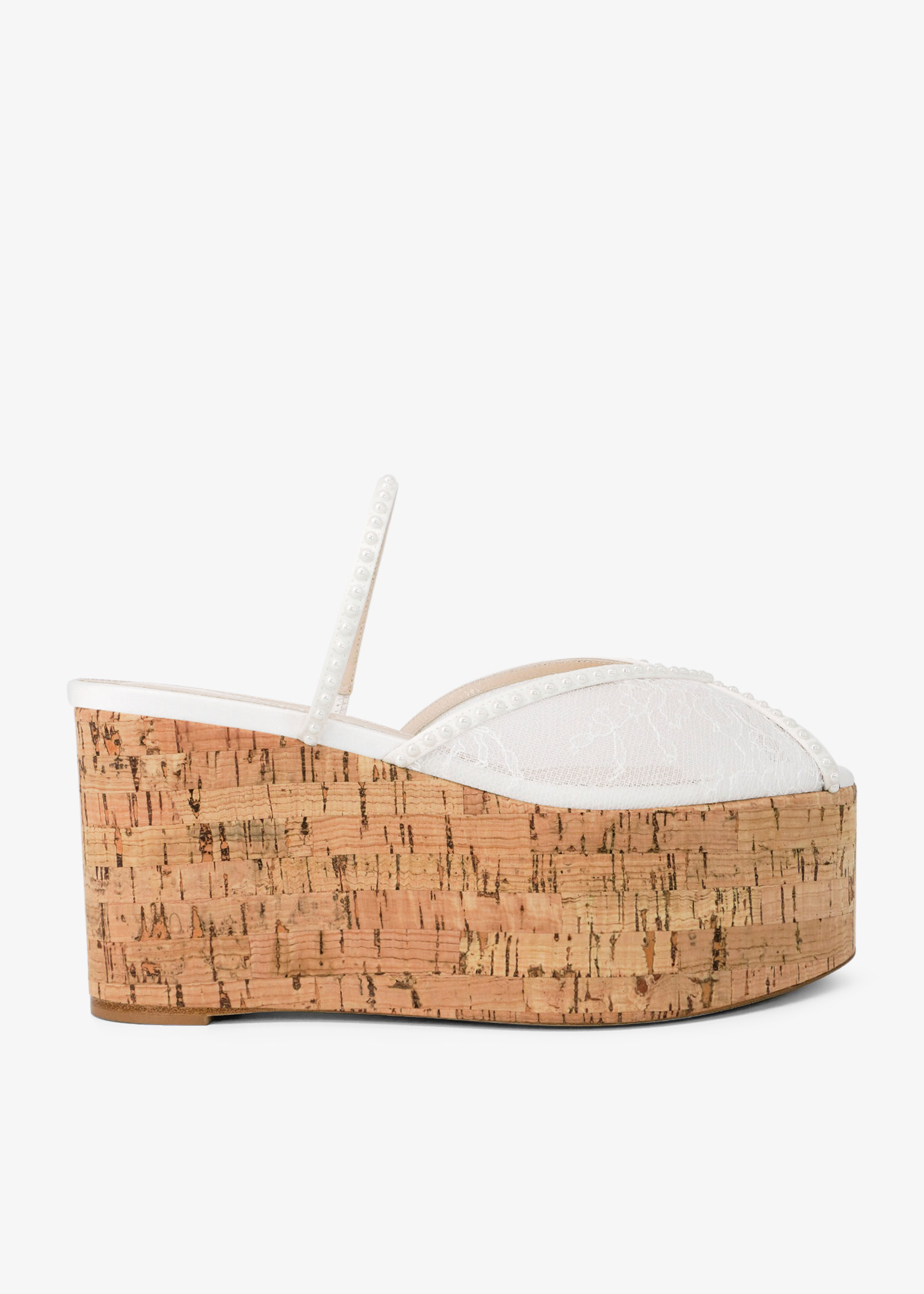 Paloma 90 wedge sandals, White
Paloma 90 wedge sandals, White