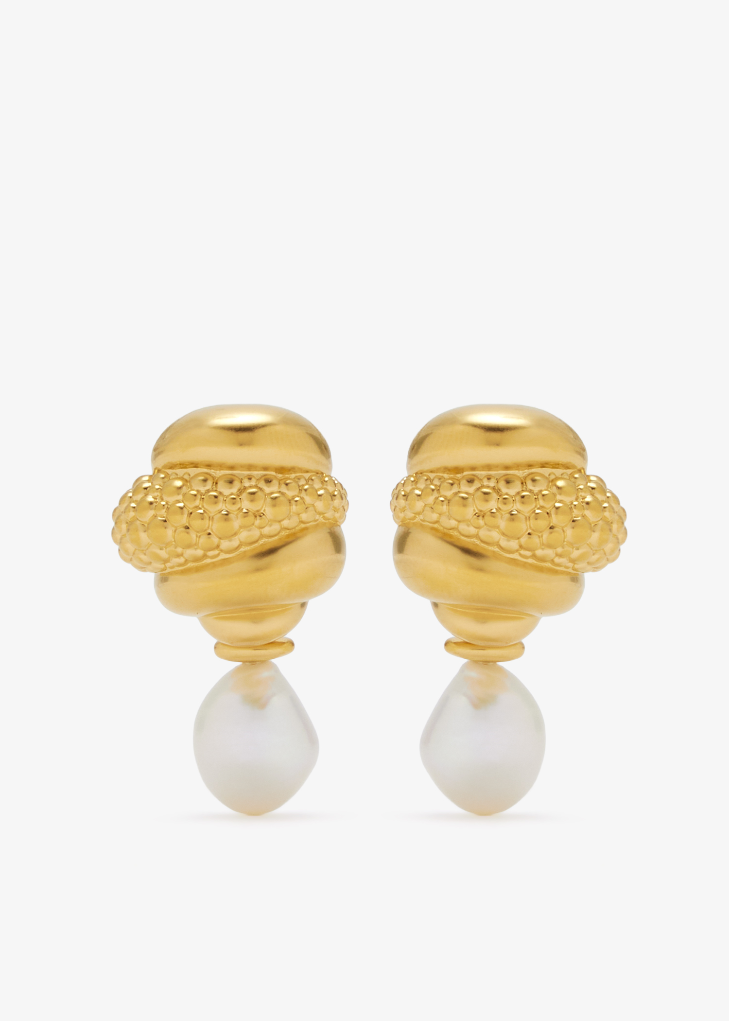Pearl Baya charm drop earrings, Gold
Pearl Baya charm drop earrings, Gold