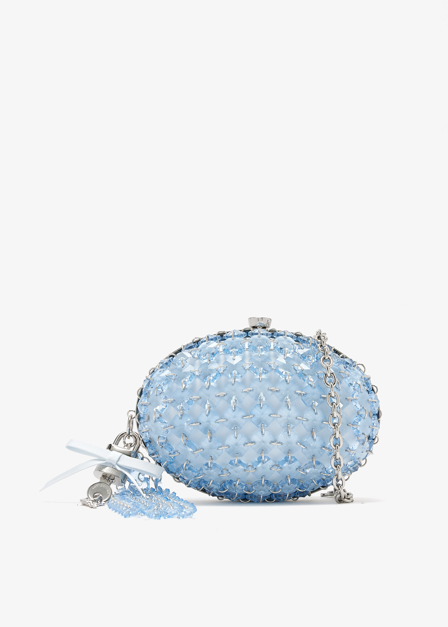 Oval crystal clutch, Blue
Oval crystal clutch, Blue