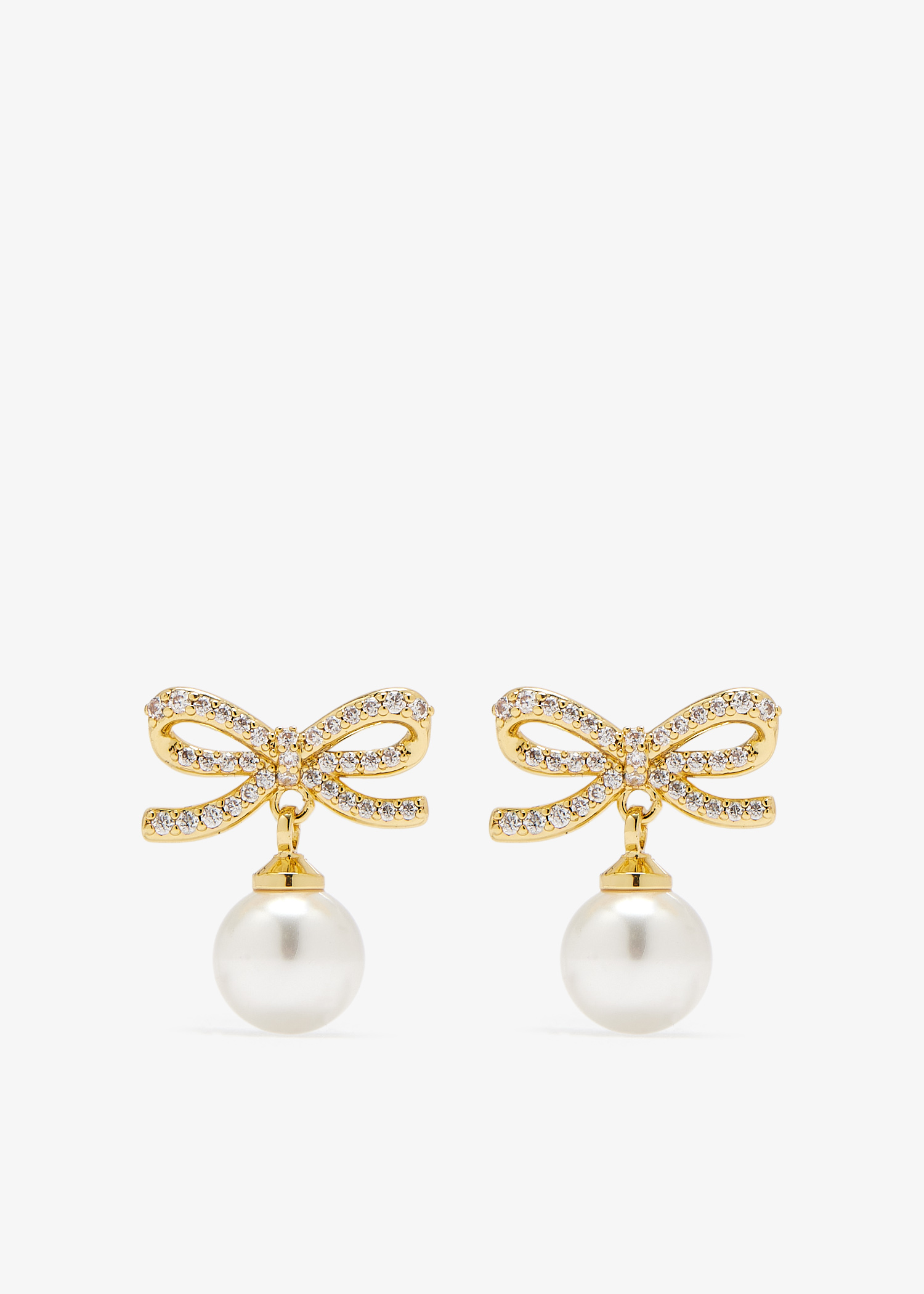 Bow pearl earrings, Gold
Bow pearl earrings, Gold