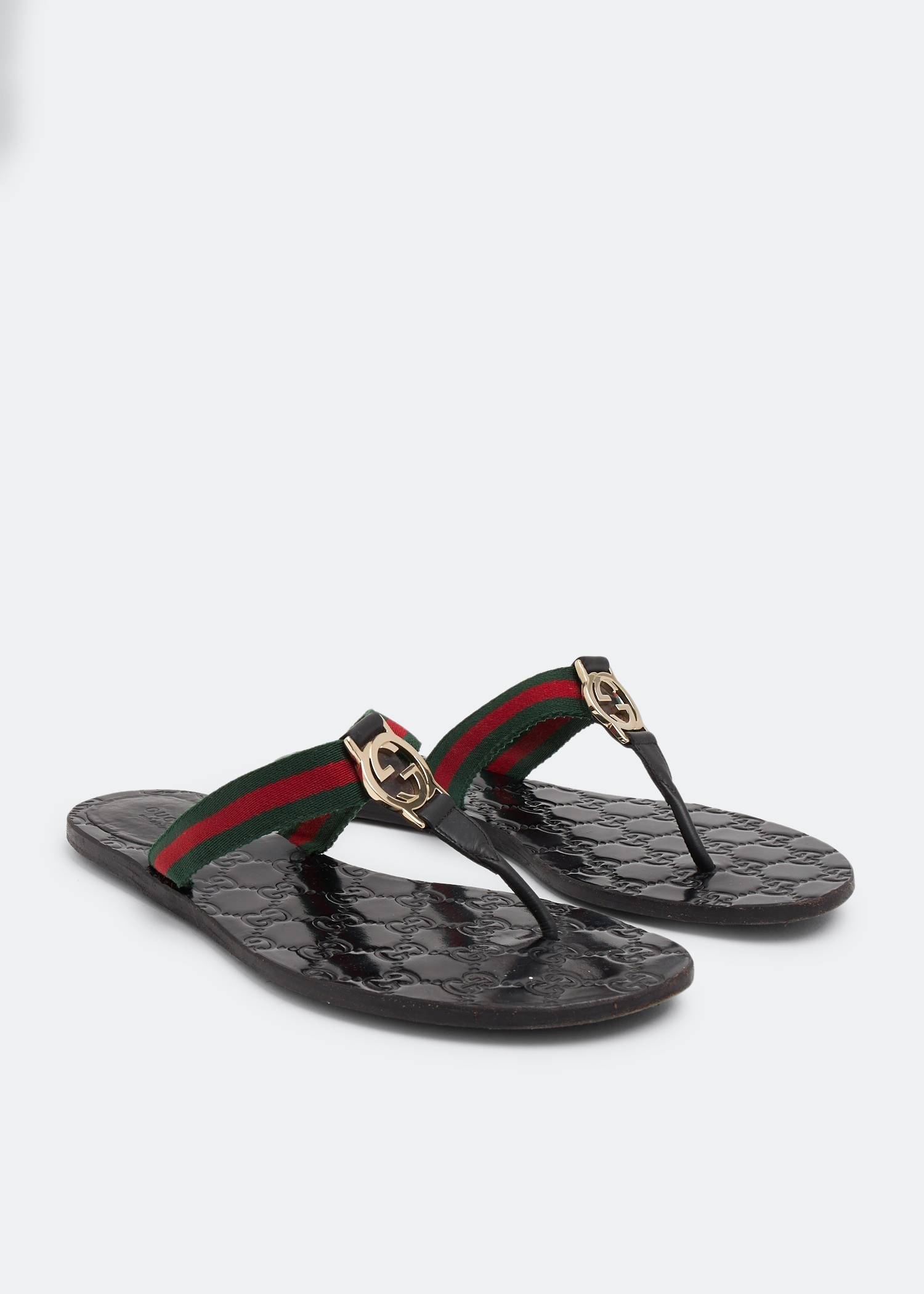 GG Web sandals, Black