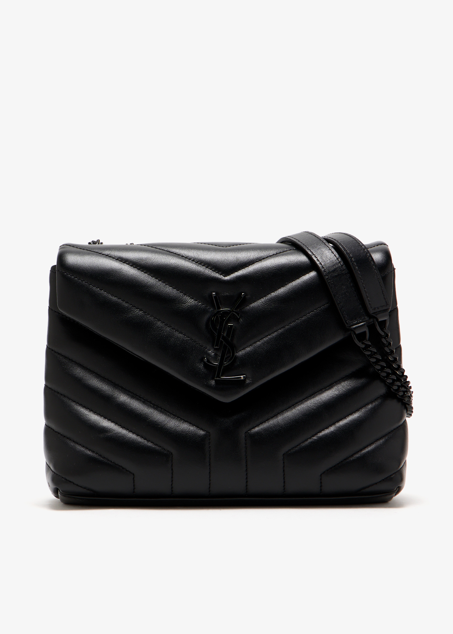 Small Loulou chain shoulder bag, Black
Small Loulou chain shoulder bag, Black