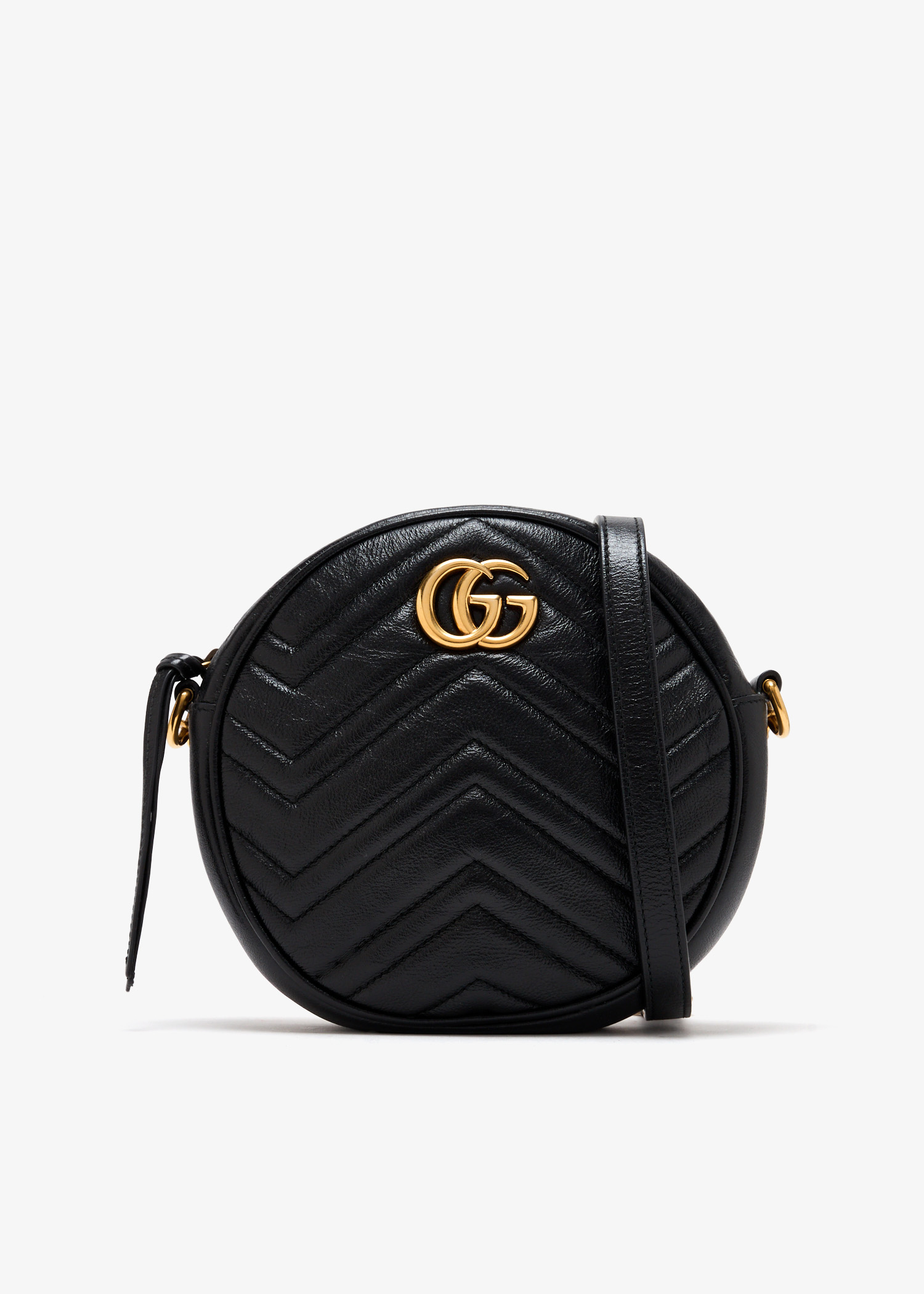 GG Marmont round crossbody bag, Black
GG Marmont round crossbody bag, Black