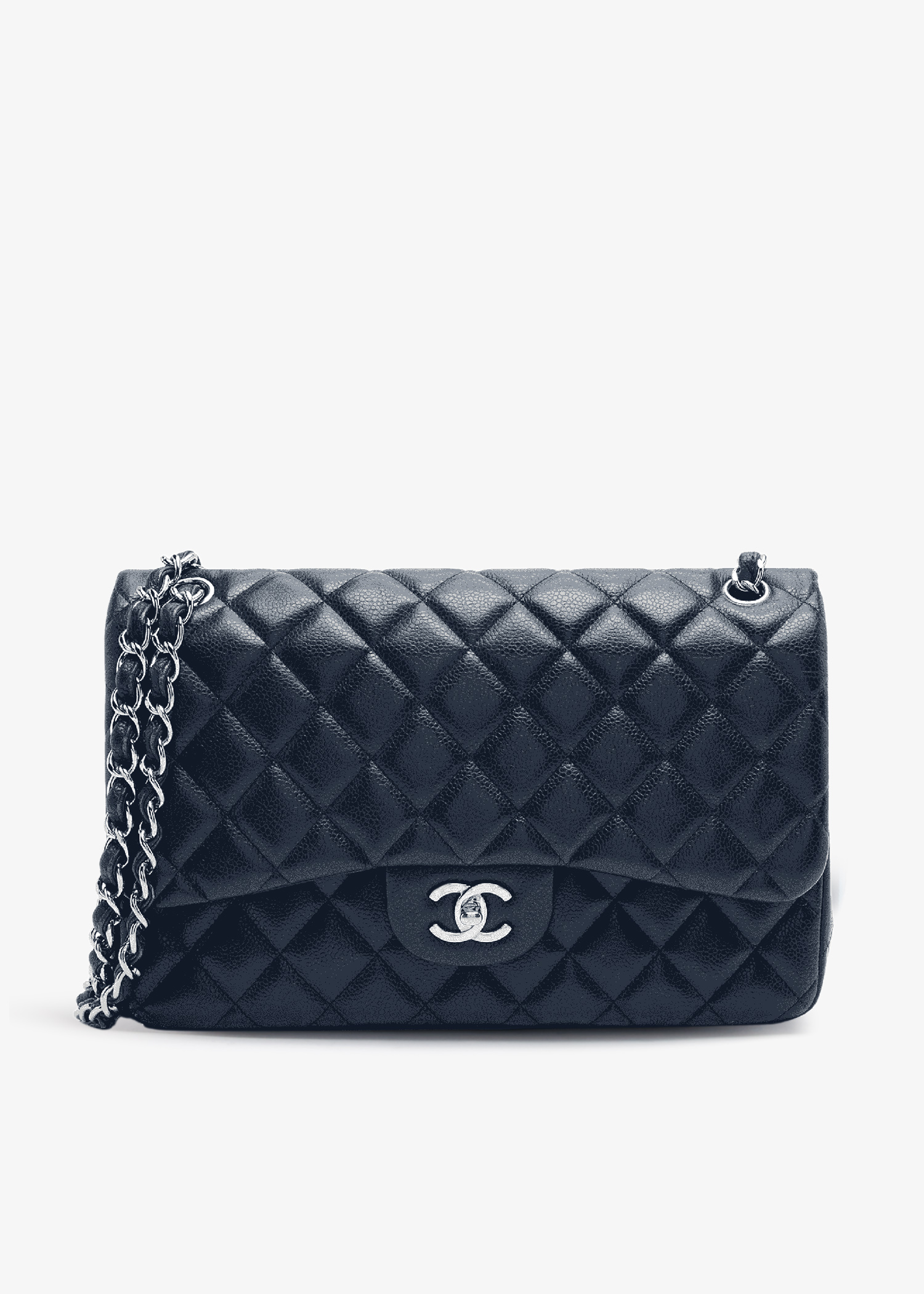 Classic Jumbo double-flap bag, Navy
Classic Jumbo double-flap bag, Navy