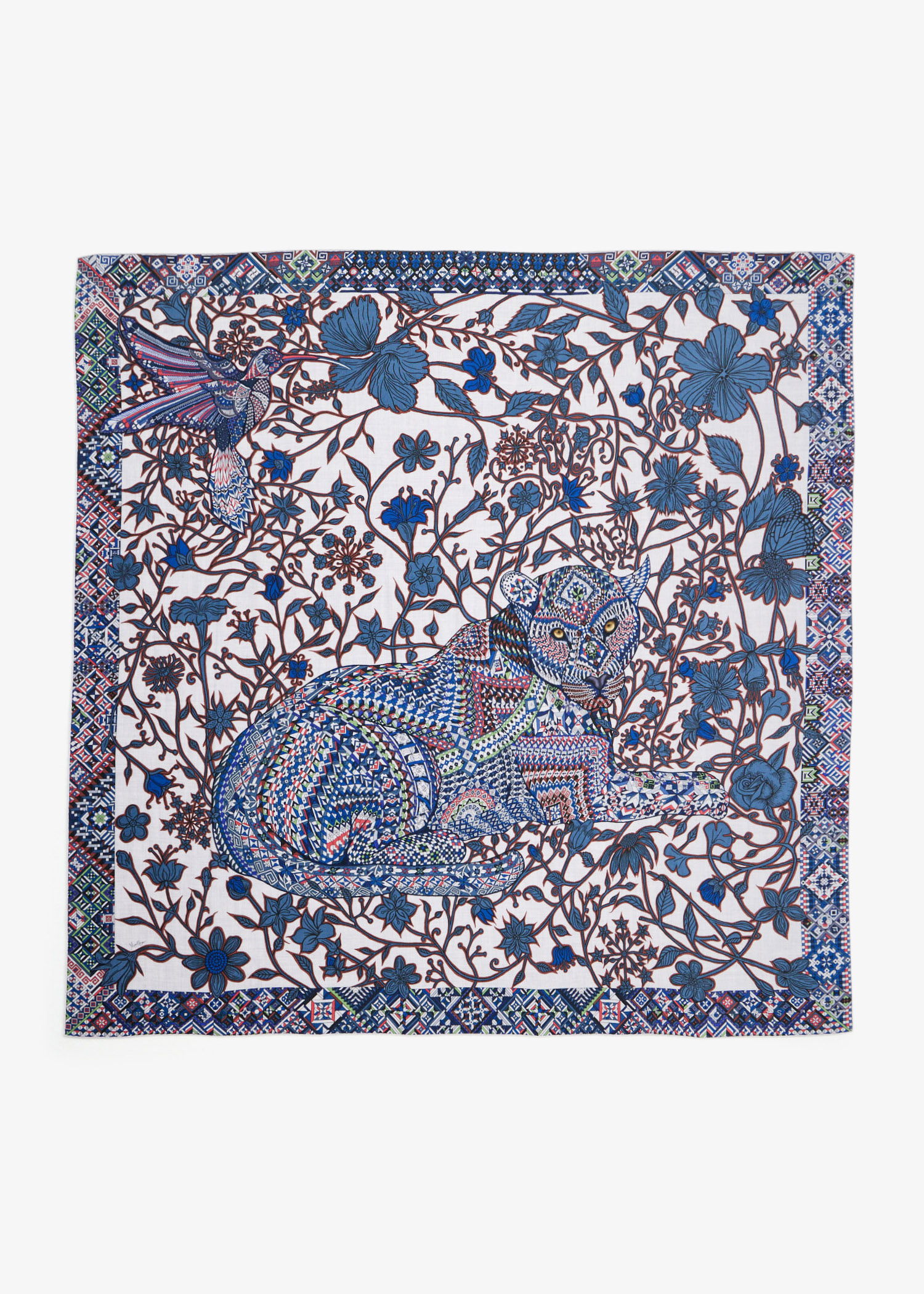 Le Jaguar Et Le Colibri shawl, Printed
Le Jaguar Et Le Colibri shawl, Printed