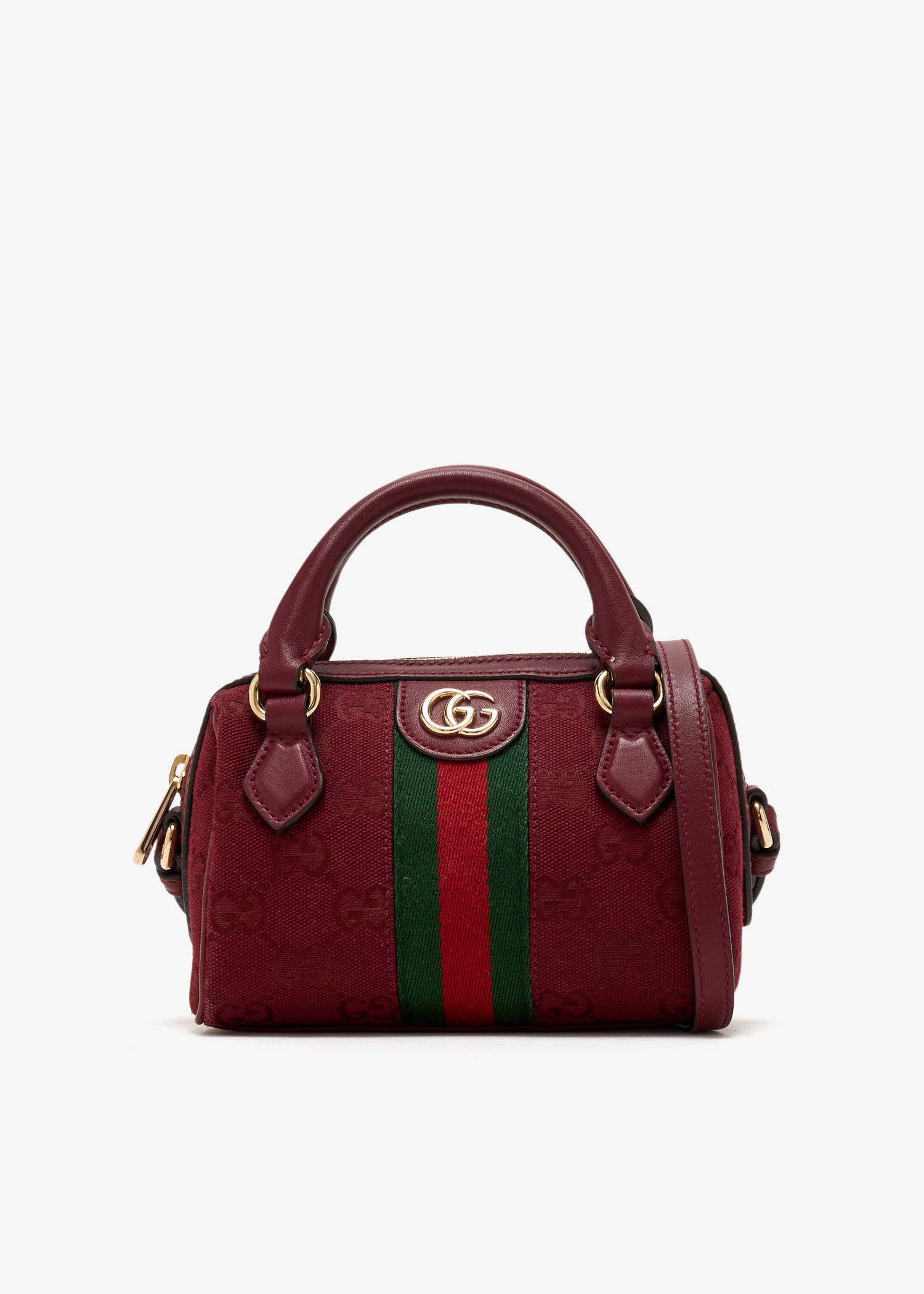 Ophidia mini boston handbag, Burgundy
Ophidia mini boston handbag, Burgundy