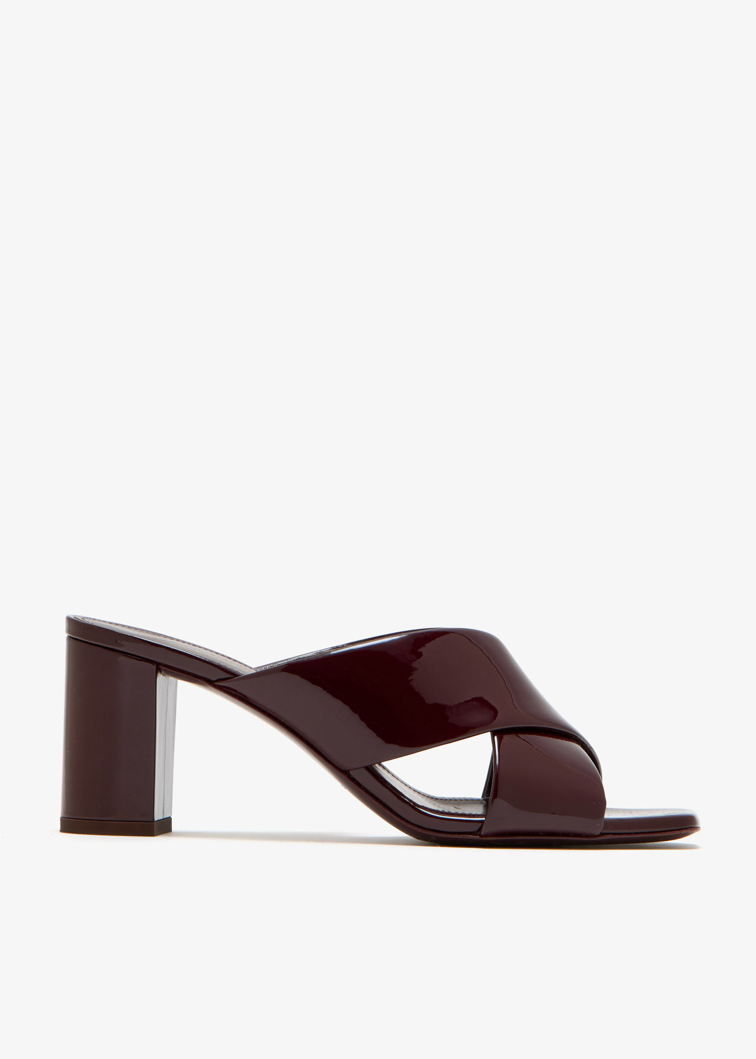 Loulou criss-cross mules, Burgundy
Loulou criss-cross mules, Burgundy