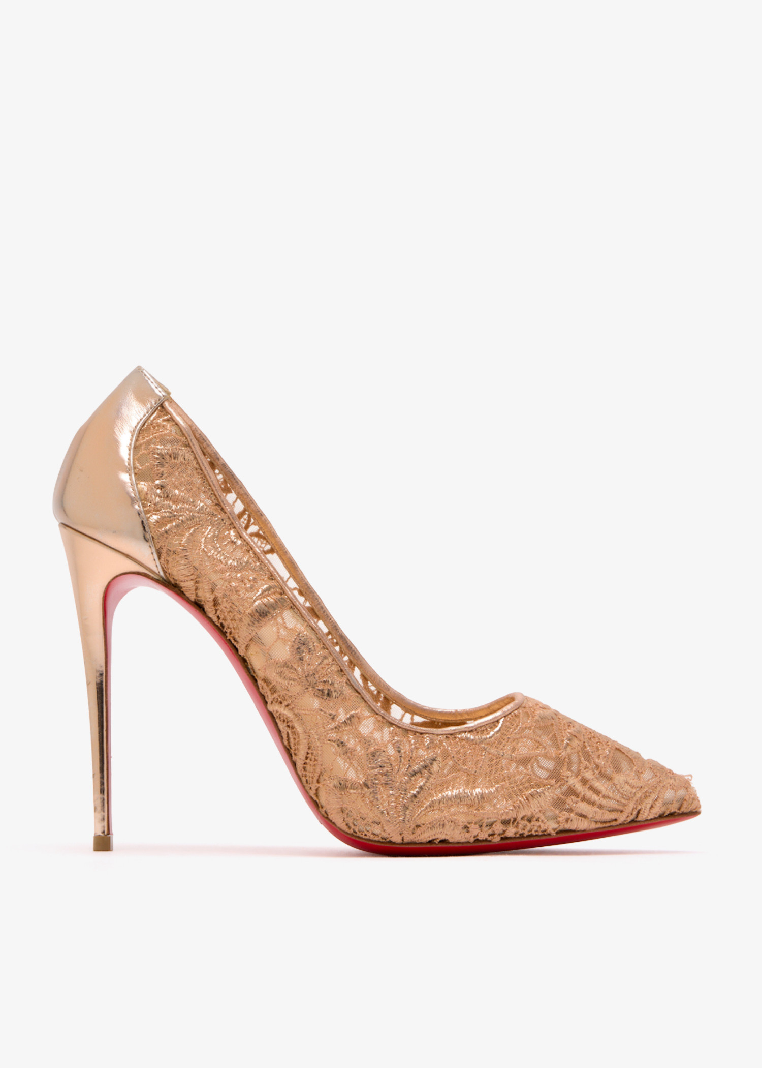 Follies lace pumps, Rose gold
Follies lace pumps, Rose gold