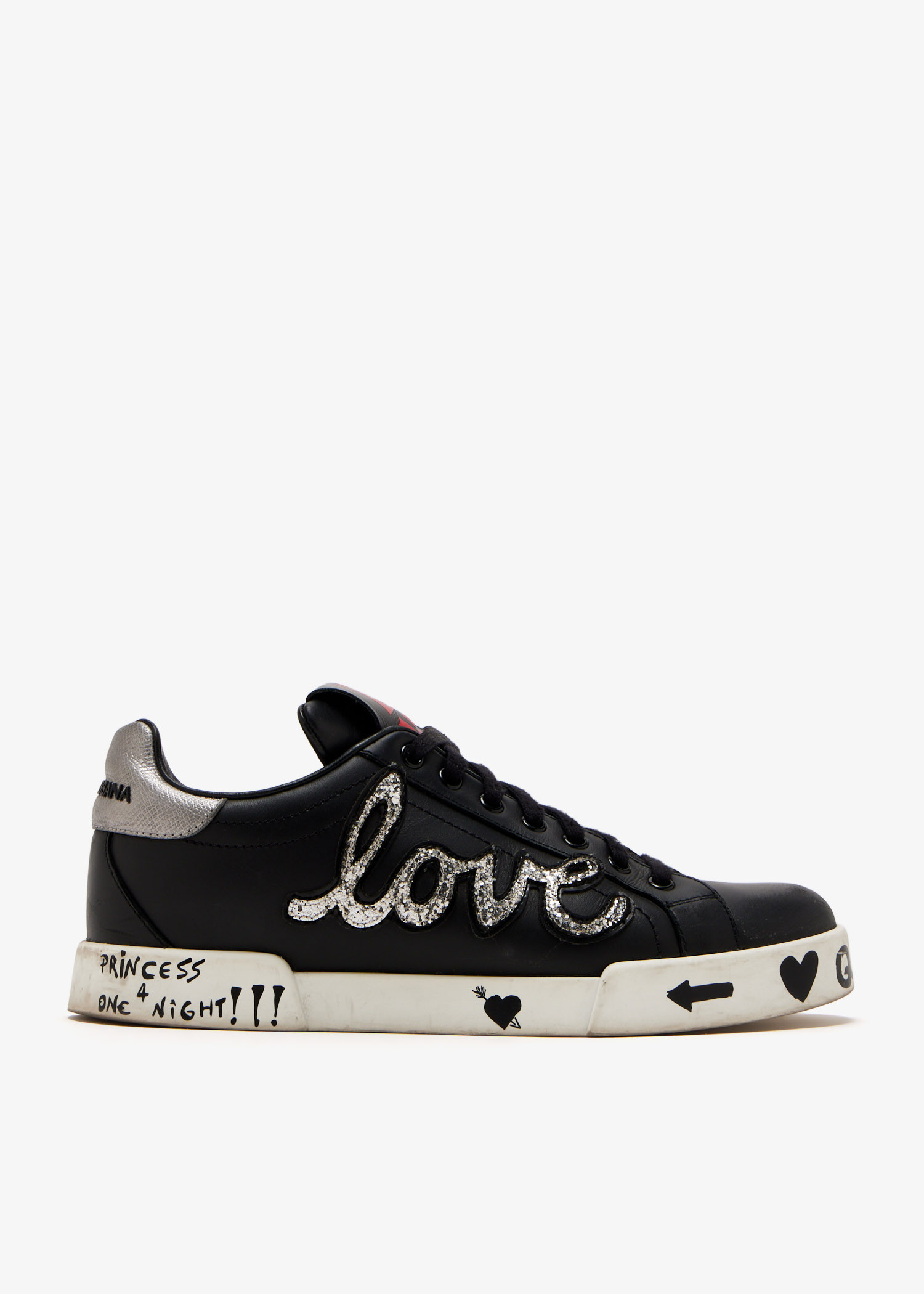 Portofino Love Patch sneakers, Black
Portofino Love Patch sneakers, Black