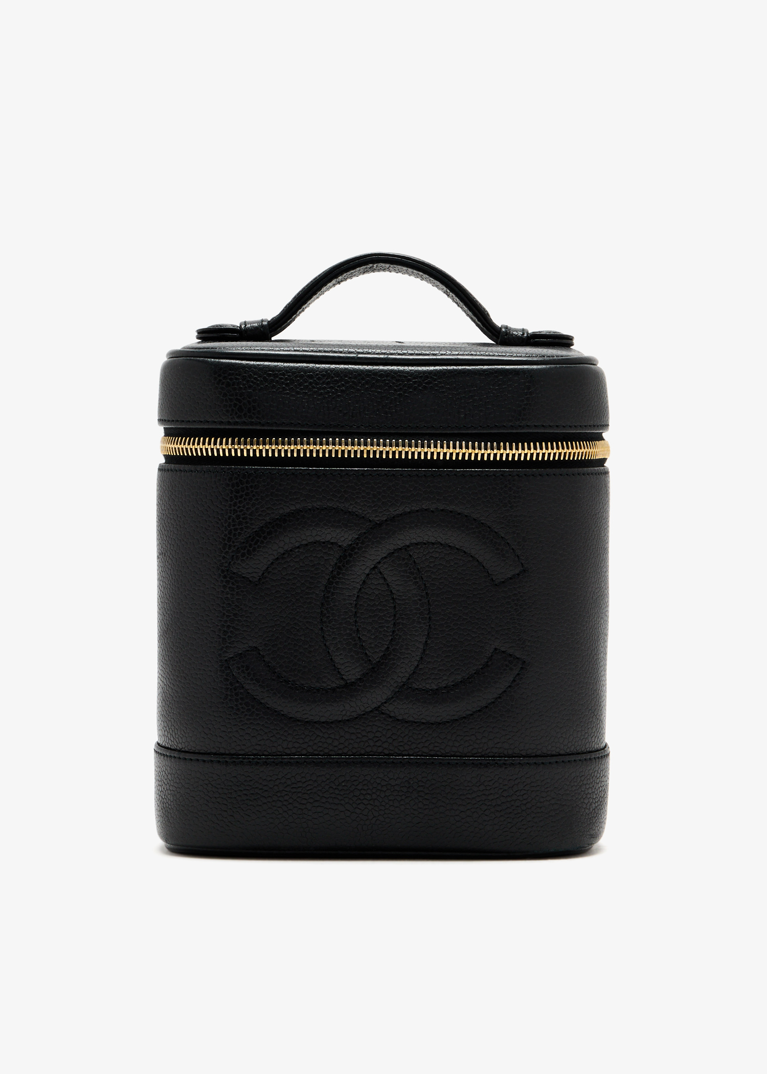 CC Caviar vanity case, Black
CC Caviar vanity case, Black