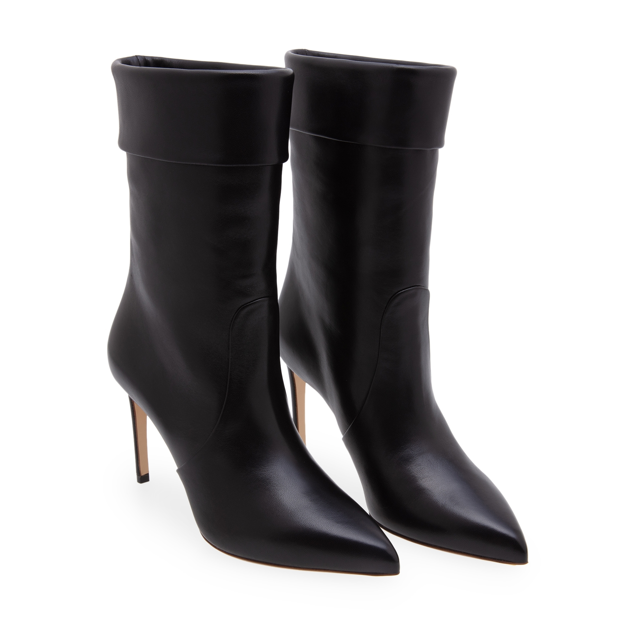 Leather boots, Black