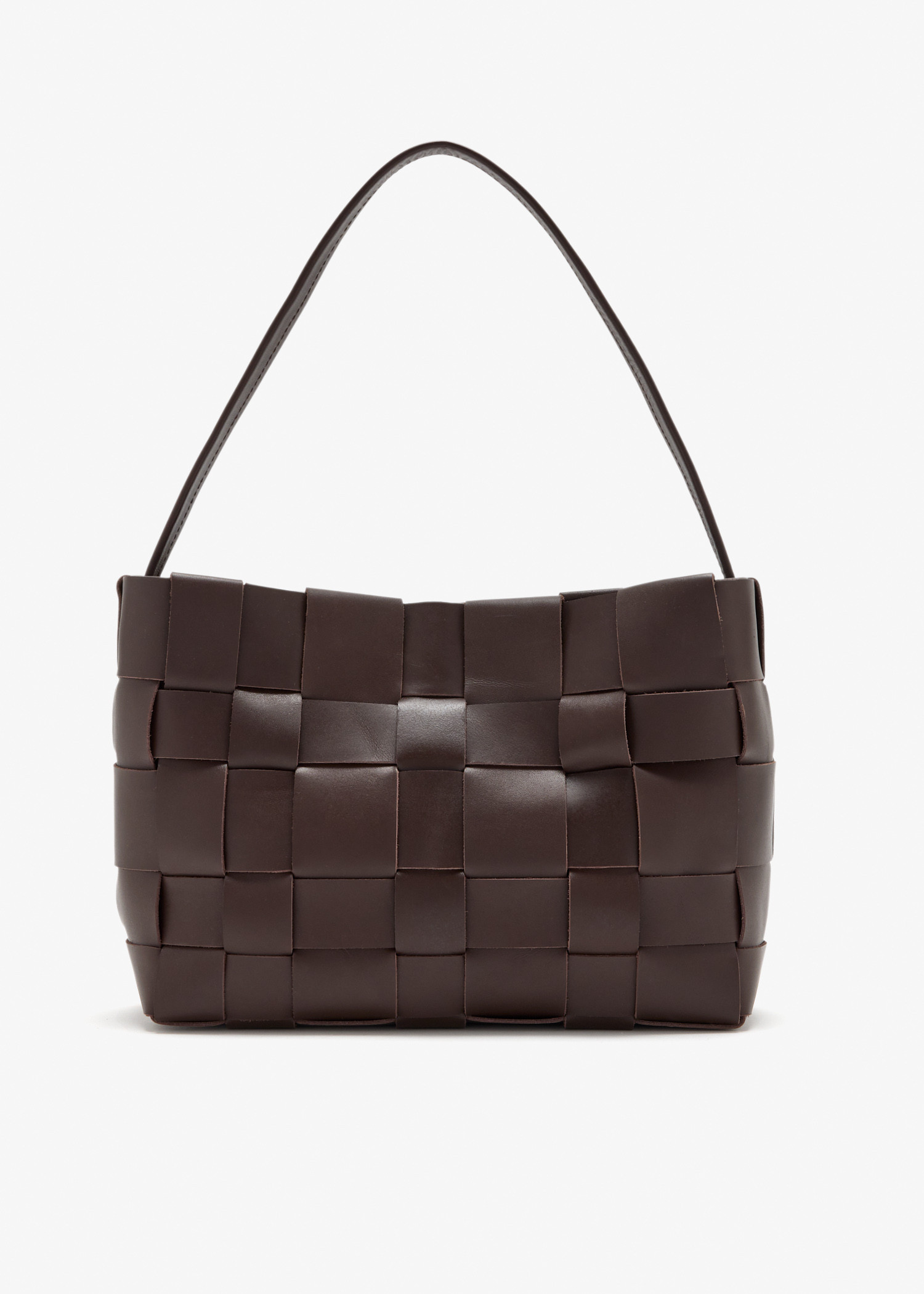 Woven mini tote bag, Brown
Woven mini tote bag, Brown