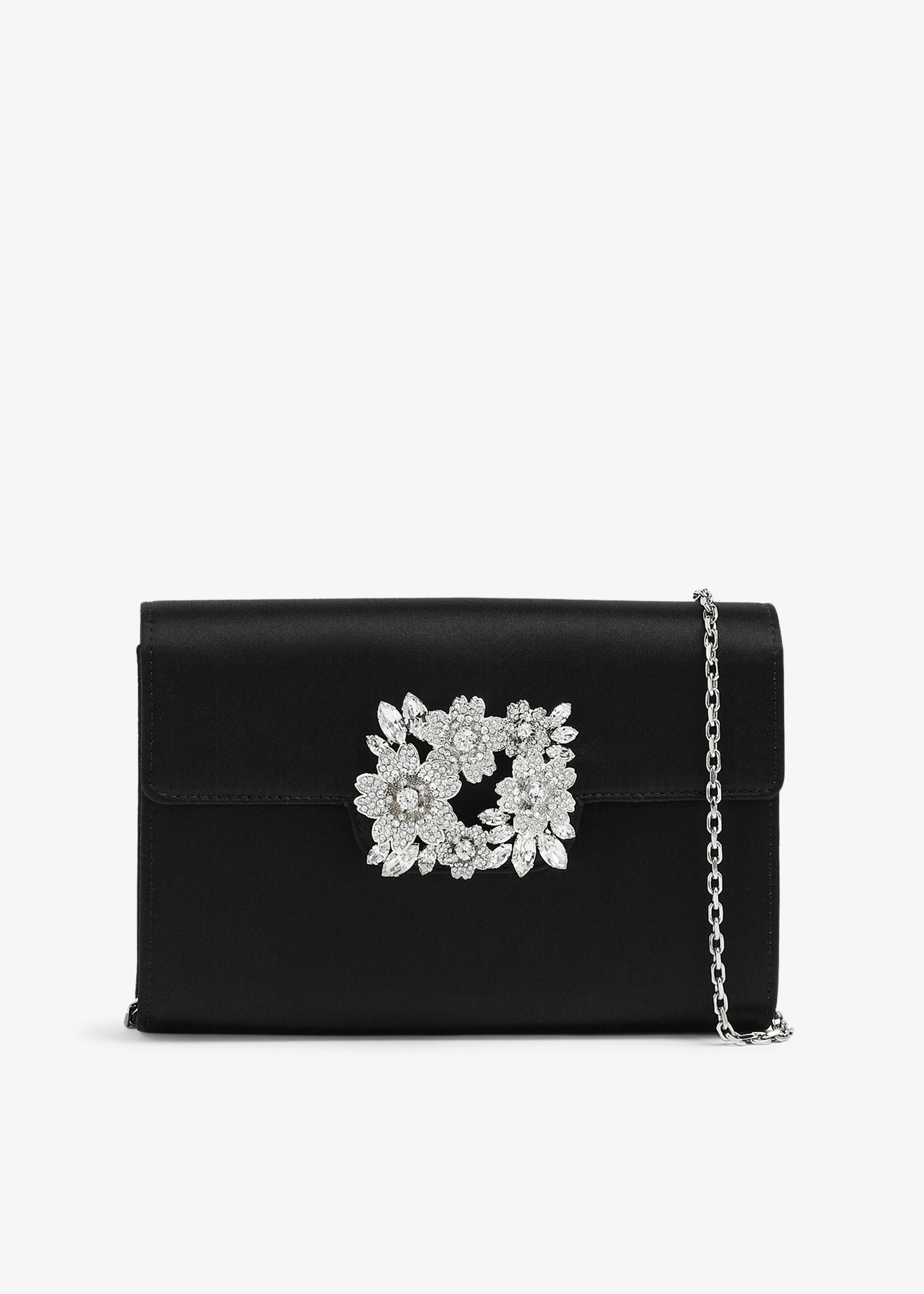 RV Bouquet Strass Buckle mini flap bag, Black
RV Bouquet Strass Buckle mini flap bag, Black