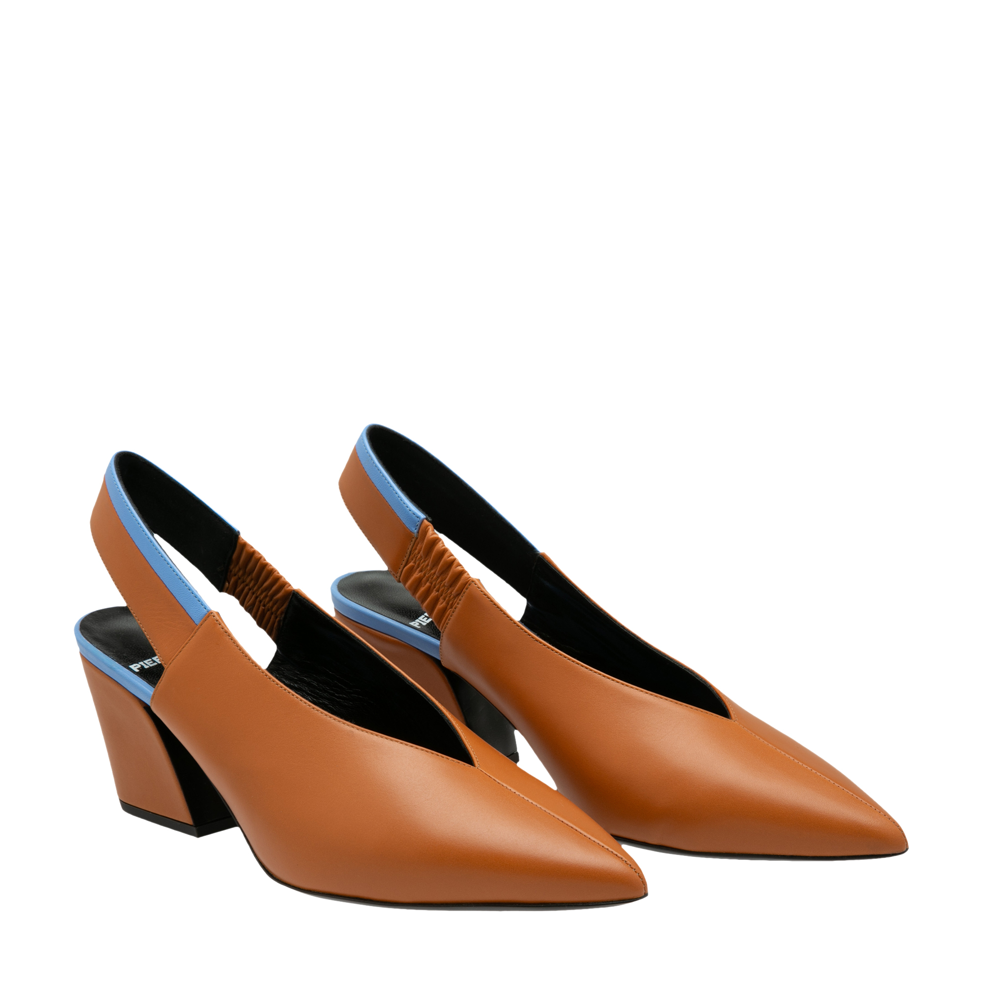 Alpha slingback pumps, Brown