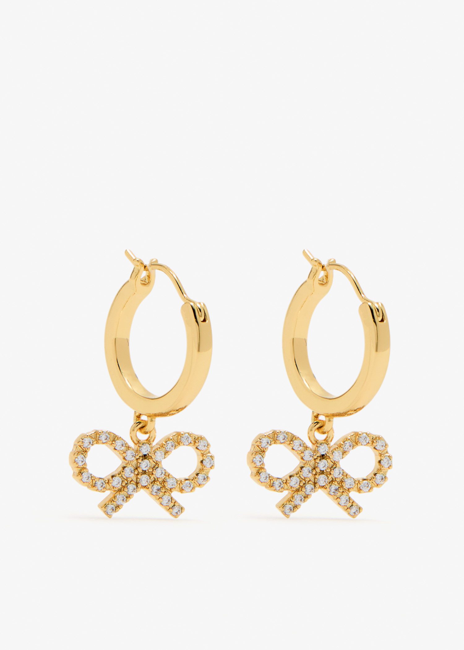 Bow hoop earrings, Gold
Bow hoop earrings, Gold
