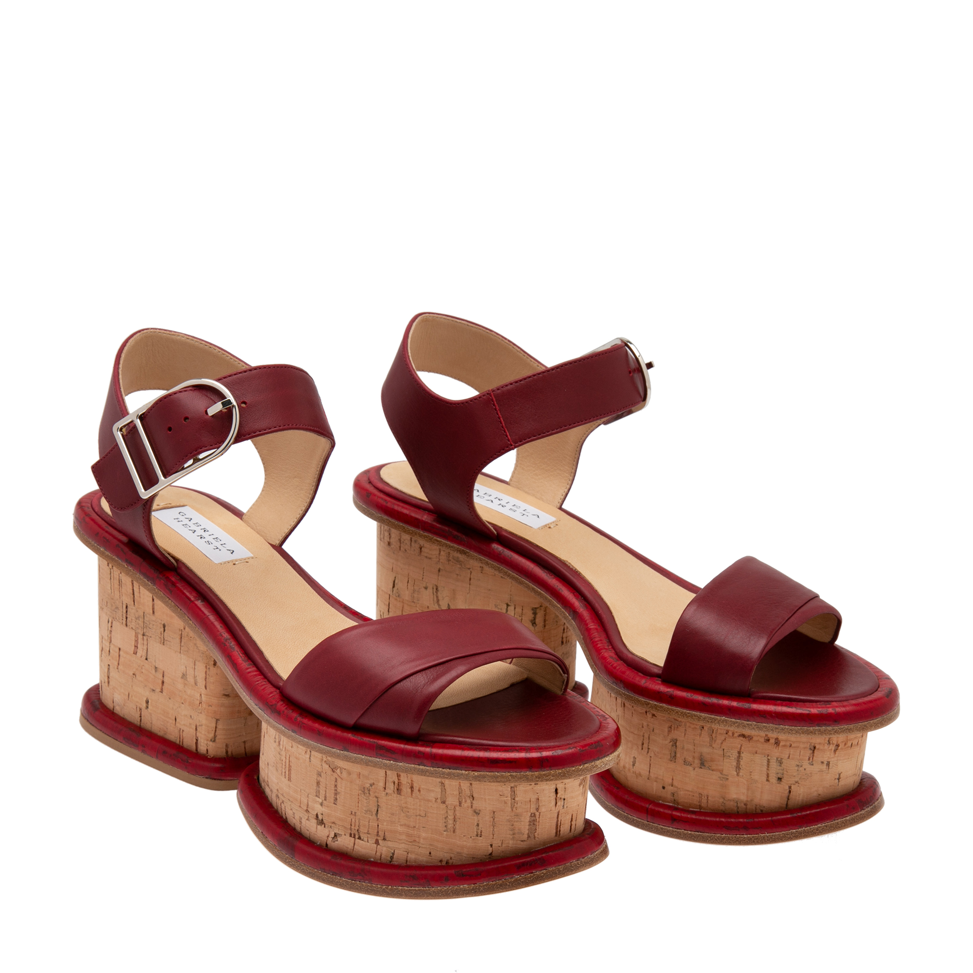 Harrigan platform sandals, Red
