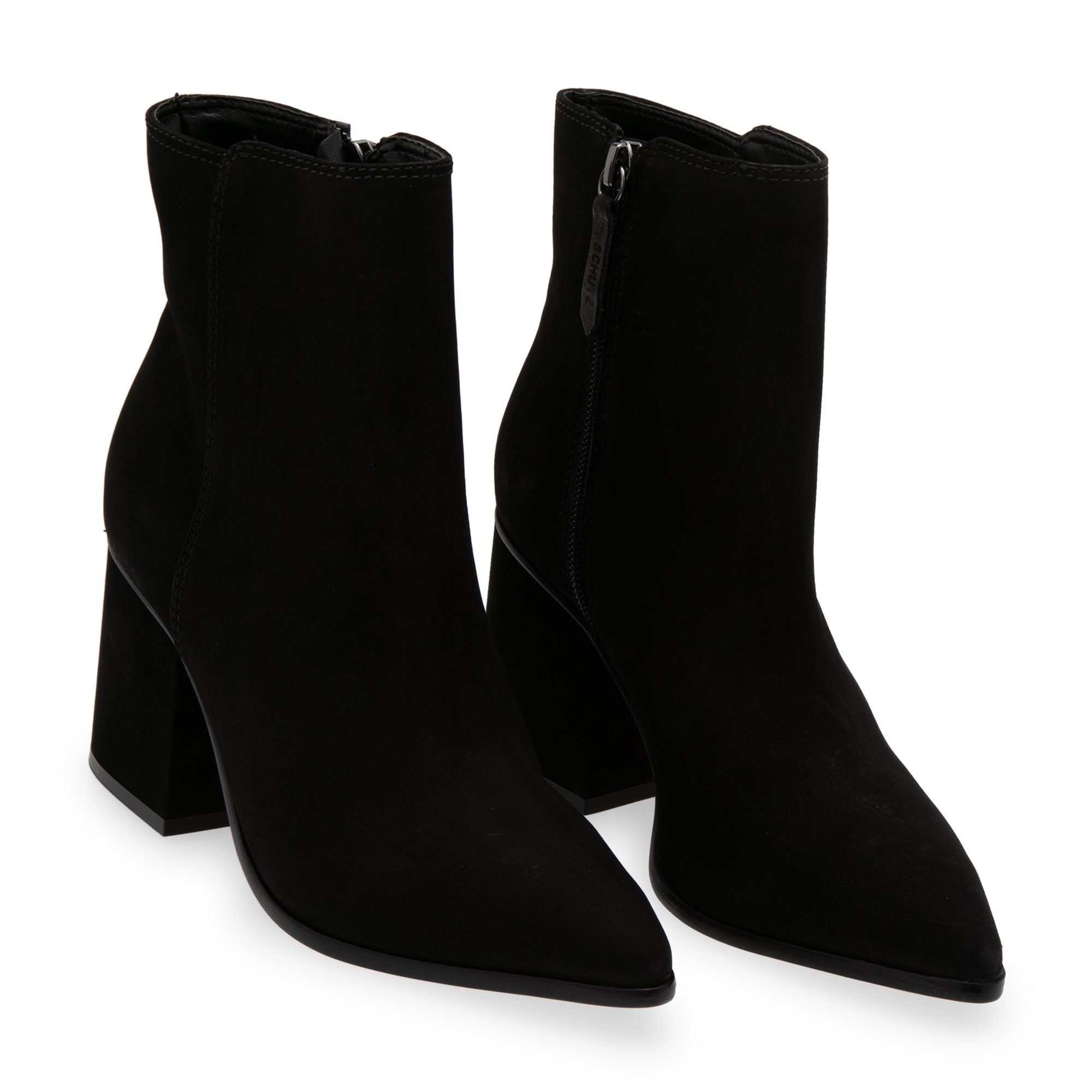Suede boots, Black