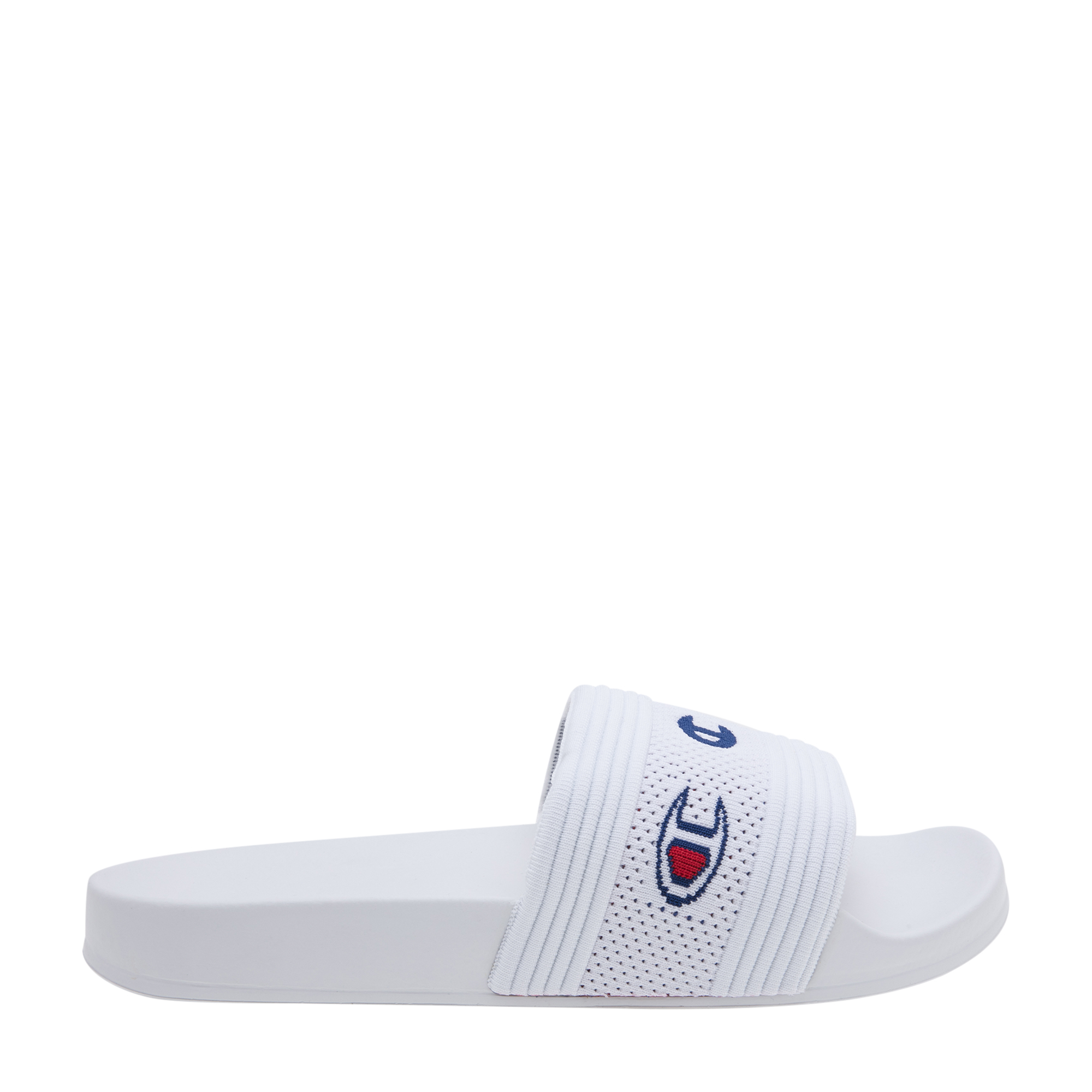 Knit slides, White
