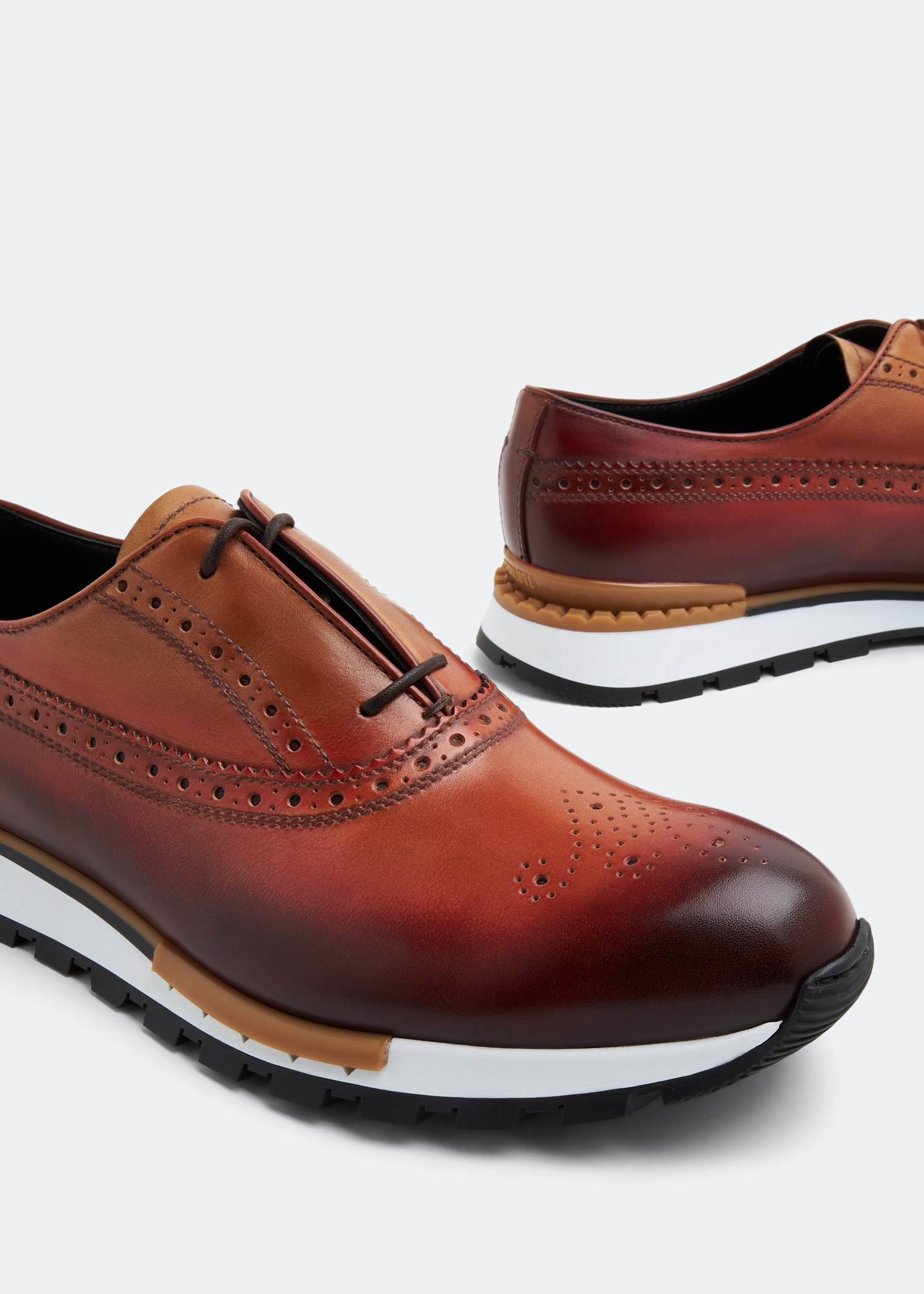 Fast Track leather sneakers, Brown